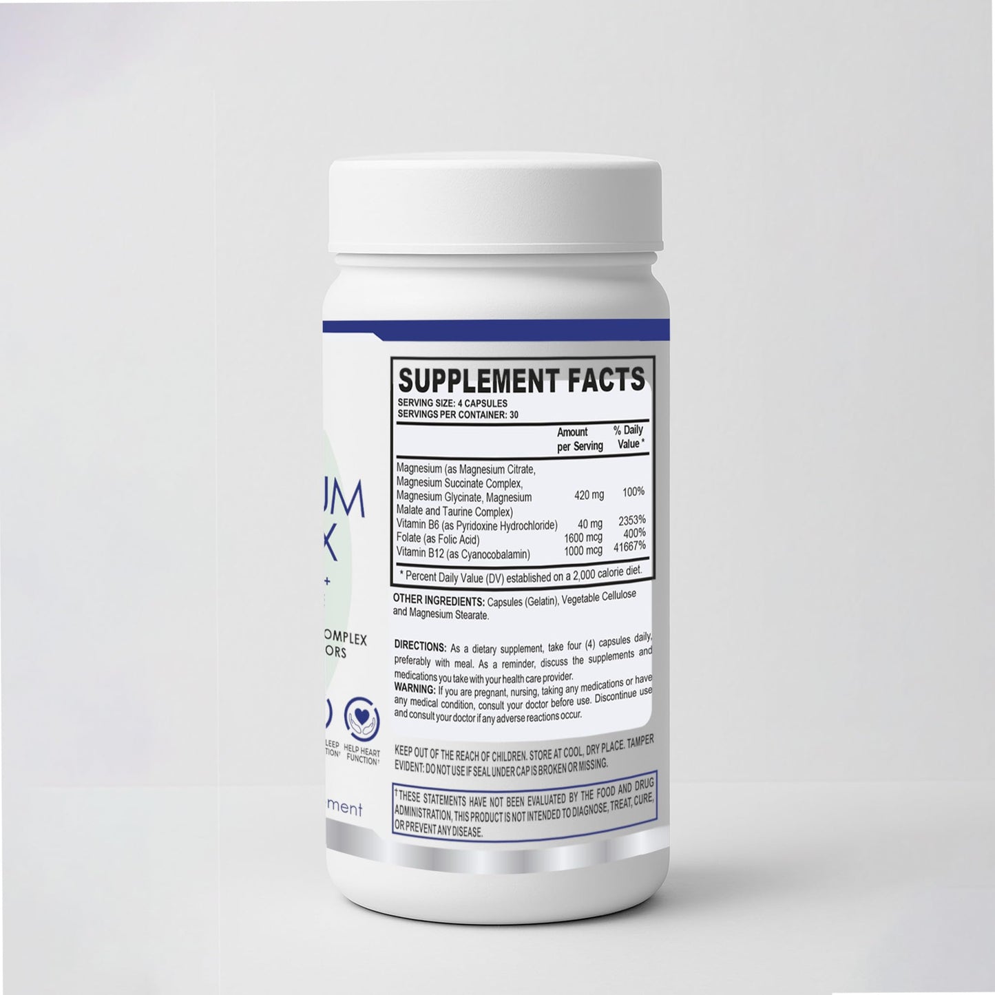 M+S Magnesium Complex Supplement Capsules 120 Capsules
