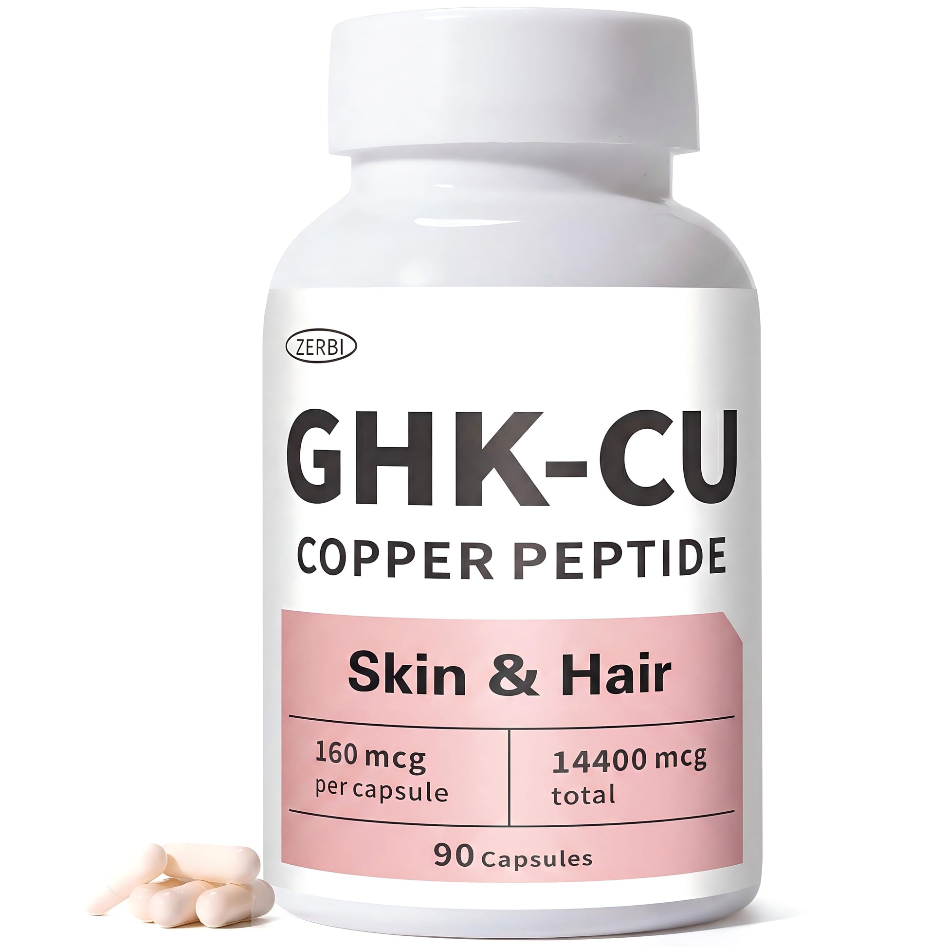 ZERBI GHK-Cu Copper Peptide Capsule, 90 Count