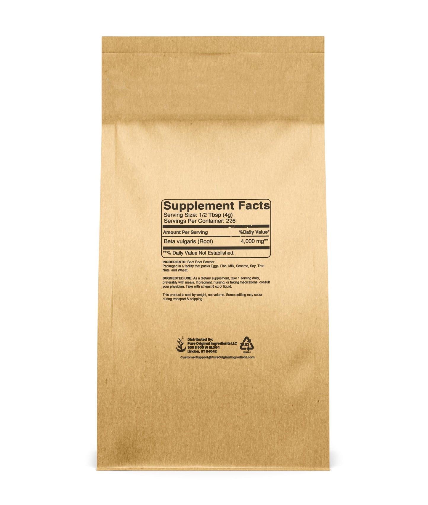 Pure Original Ingredients Beet Root Powder 32 Ounce
