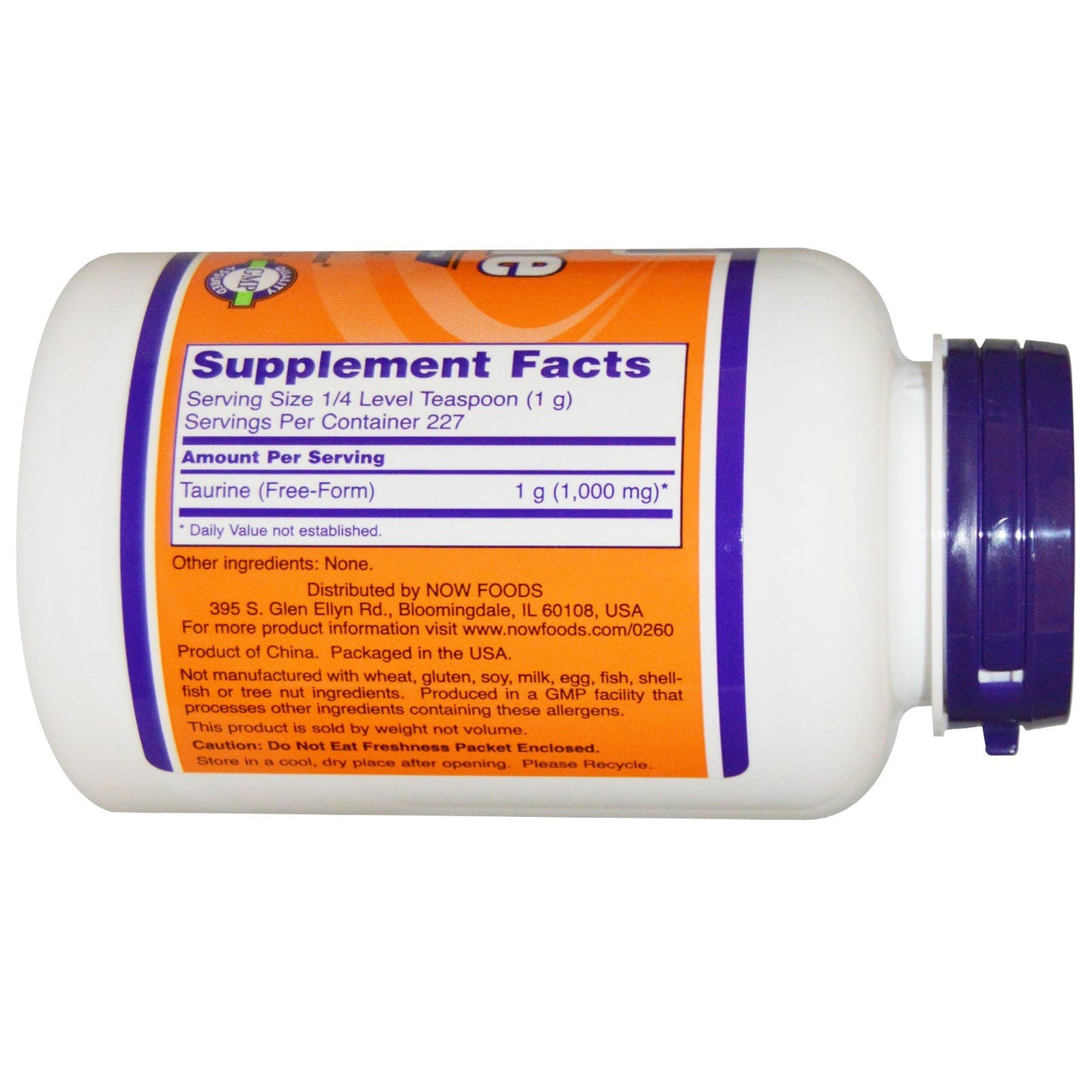 NOW Foods Taurine Powder 16 oz