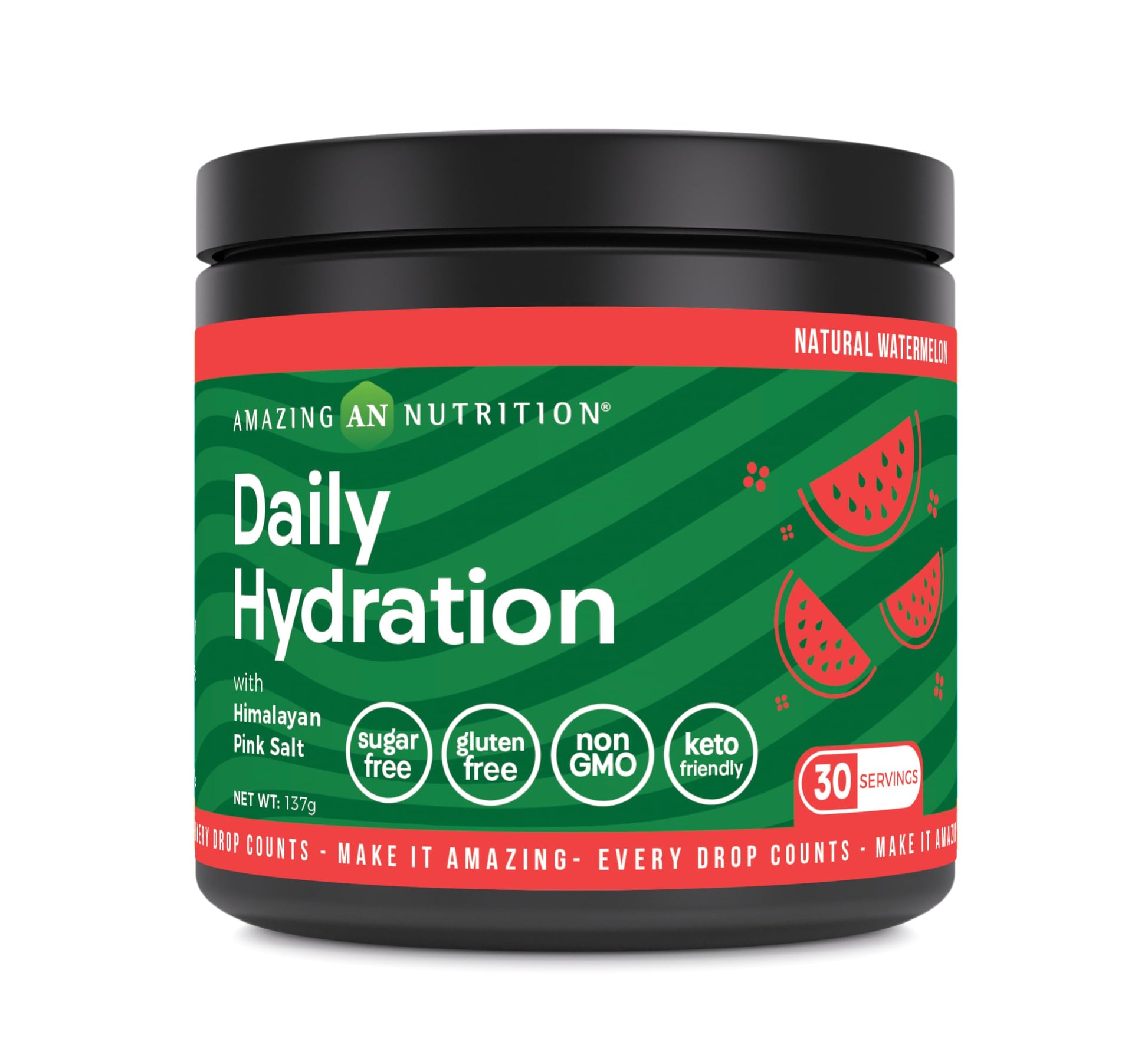 Amazing Nutrition Daily Hydration Electrolyte Powder 30 Servings