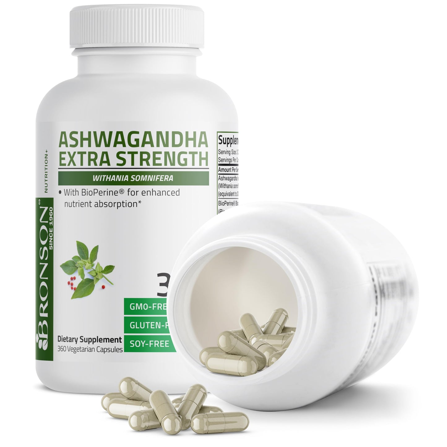 Bronson Ashwagandha Extra Strength Stress & Mood Support 360 Capsules