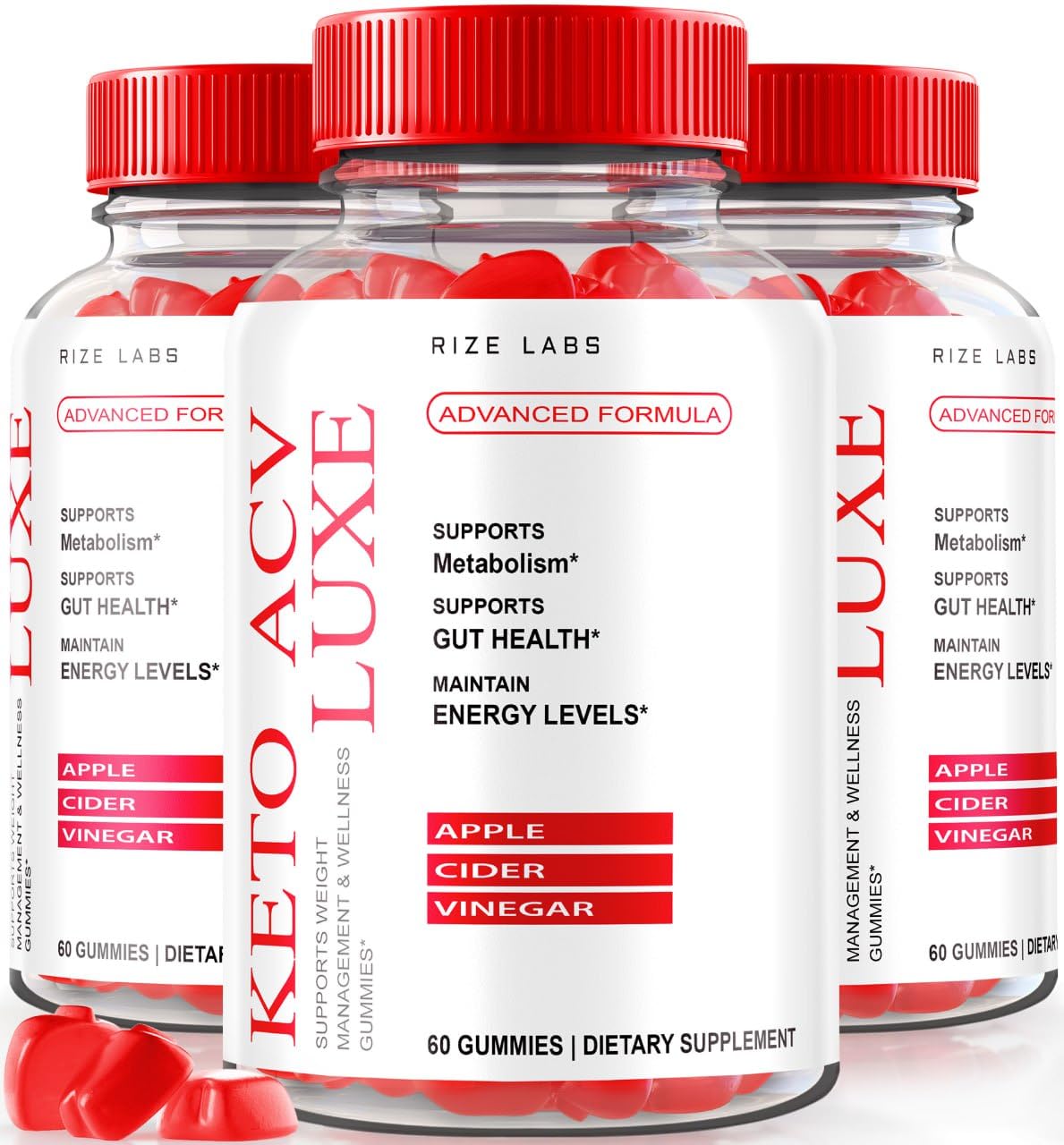 Rize Labs Keto ACV Luxe 60 Gummies