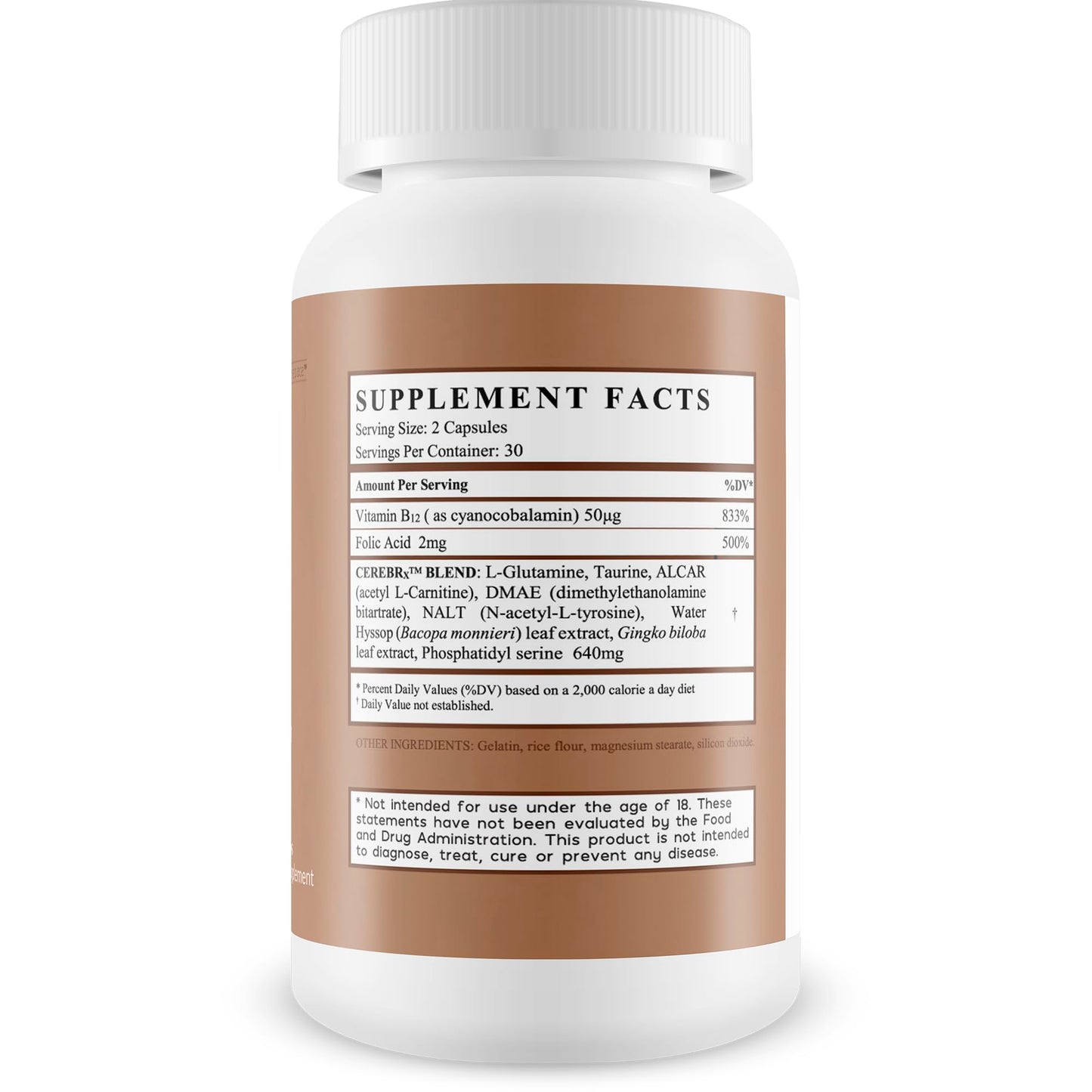 Happy Health Marketplace Memory Supplement Noofocus Pro Capsule, 60 Count
