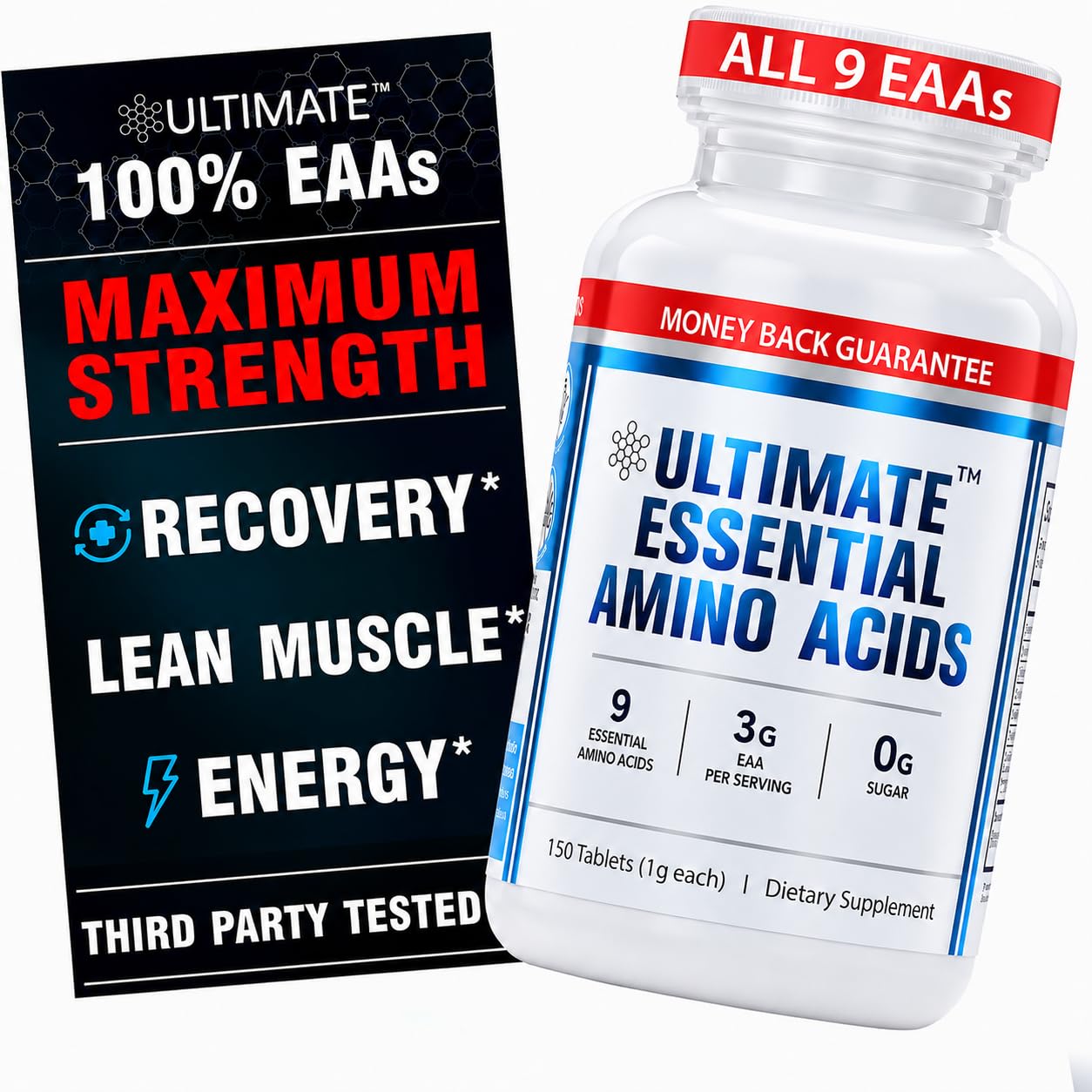 Ultimate Essential Amino Acids Supplement Tablets, 150 Tablets