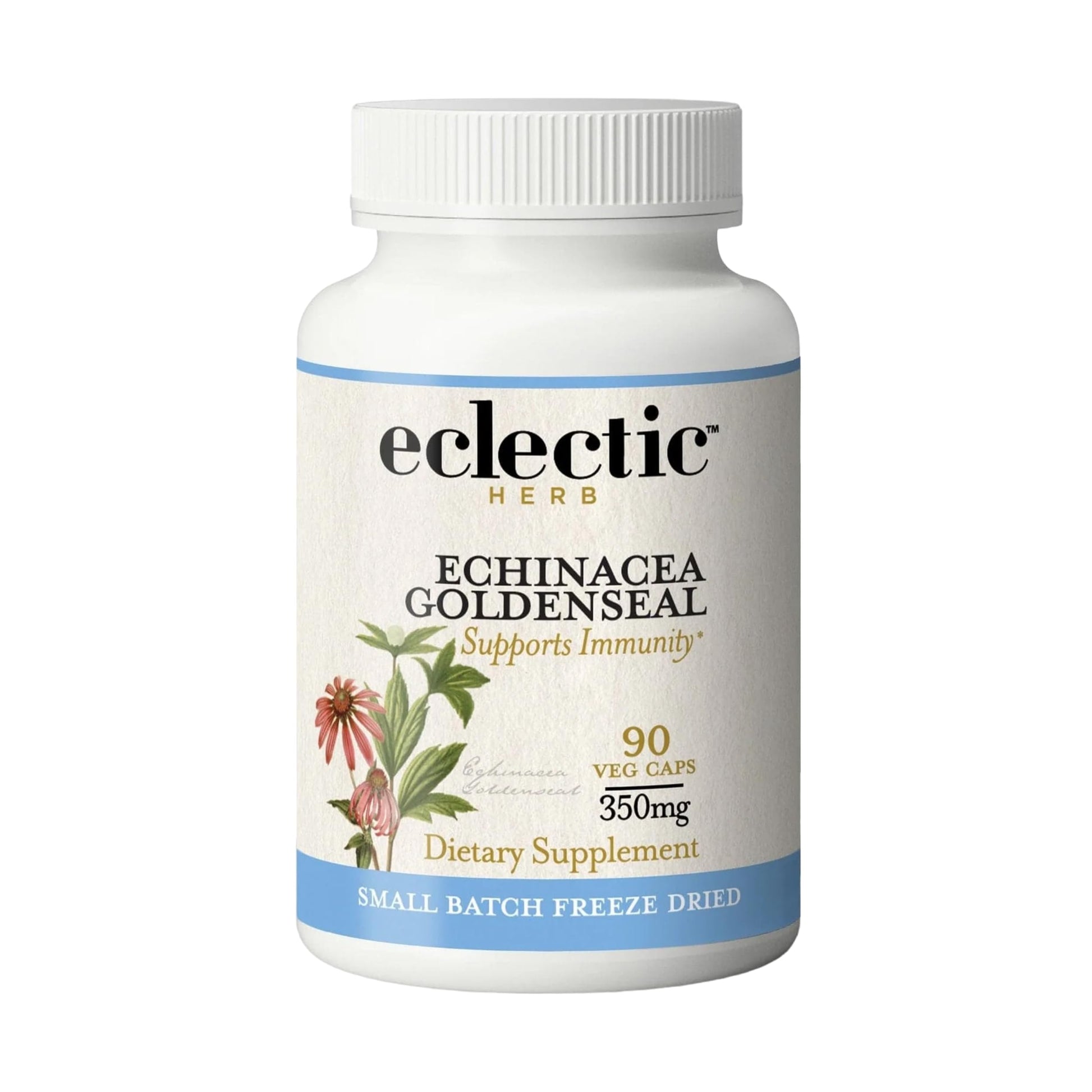 Eclectic Institute Echinacea Goldenseal Capsules, 90 Count