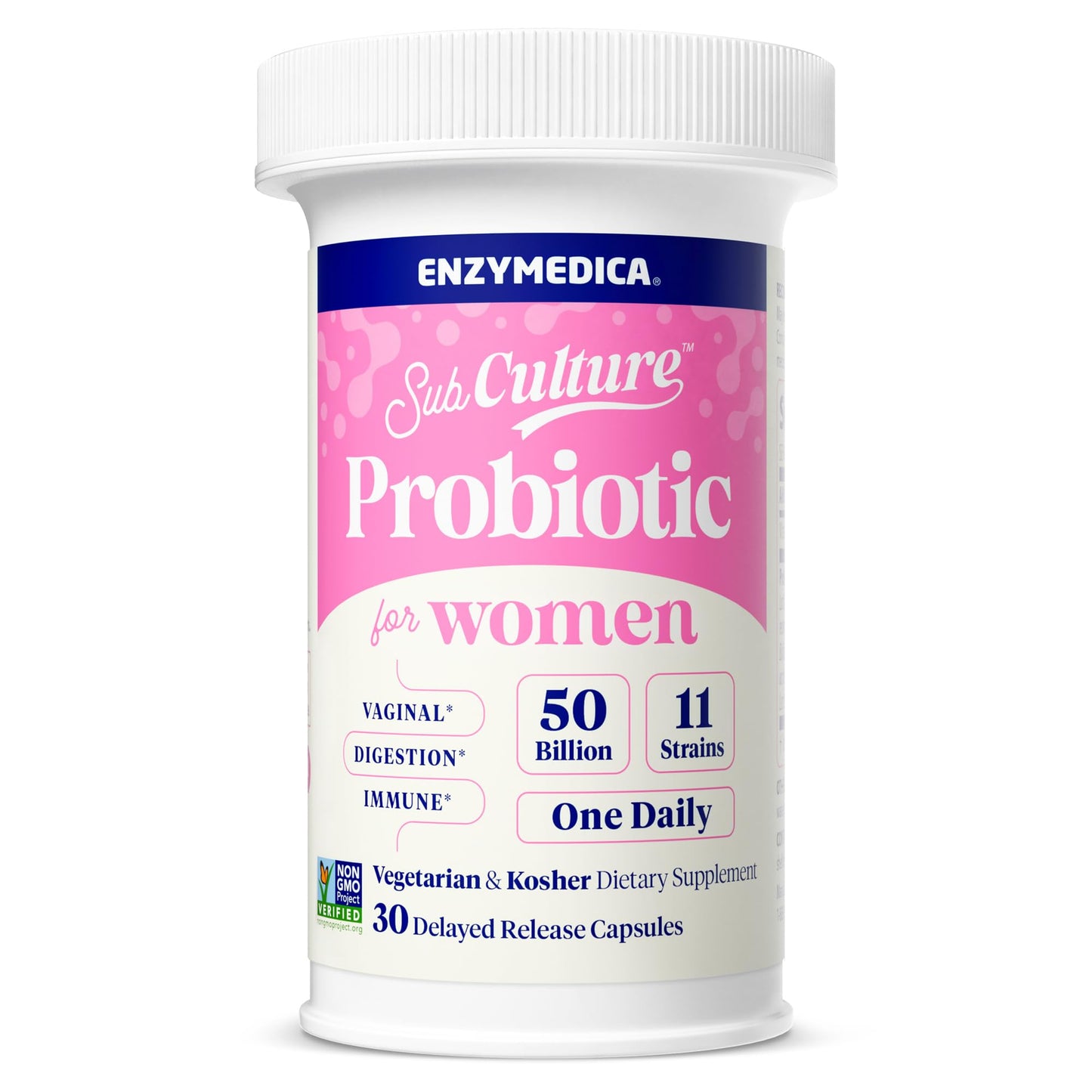 Enzymedica SubCulture Probiotic Capsules, 30 Count