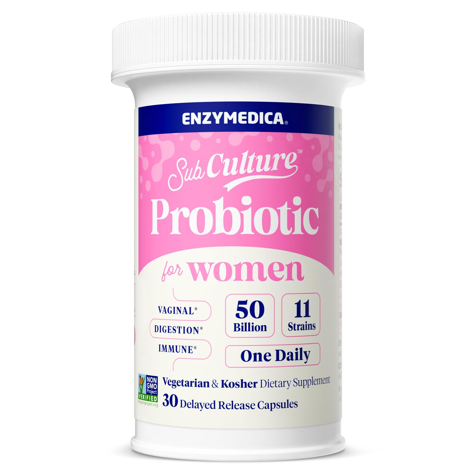 Enzymedica SubCulture Probiotic Capsules, 30 Count