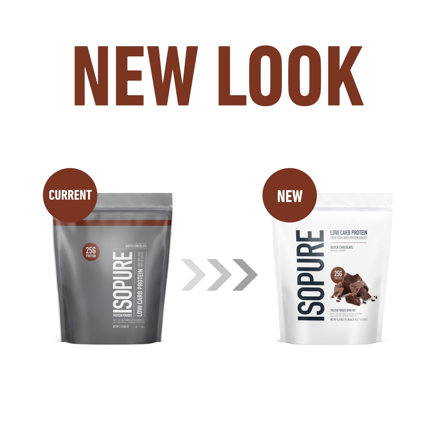Isopure Low Carb 100% Pure Whey Isolate Protein Powder, Dutch Chocolate, 16 Servings, 1 lb