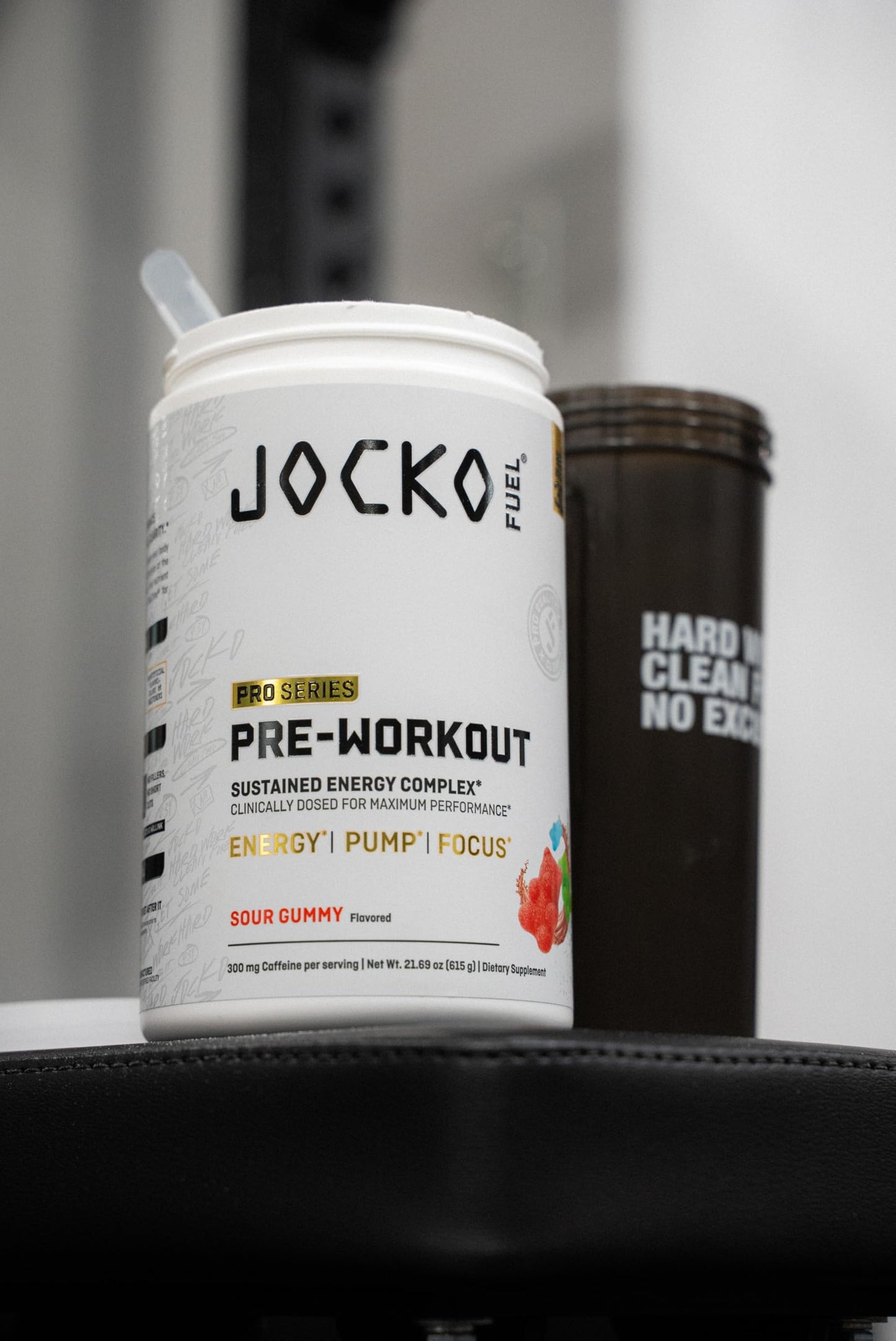 Jocko Fuel Preworkout Pro Series Sour Gummy Powder, 16 Servings