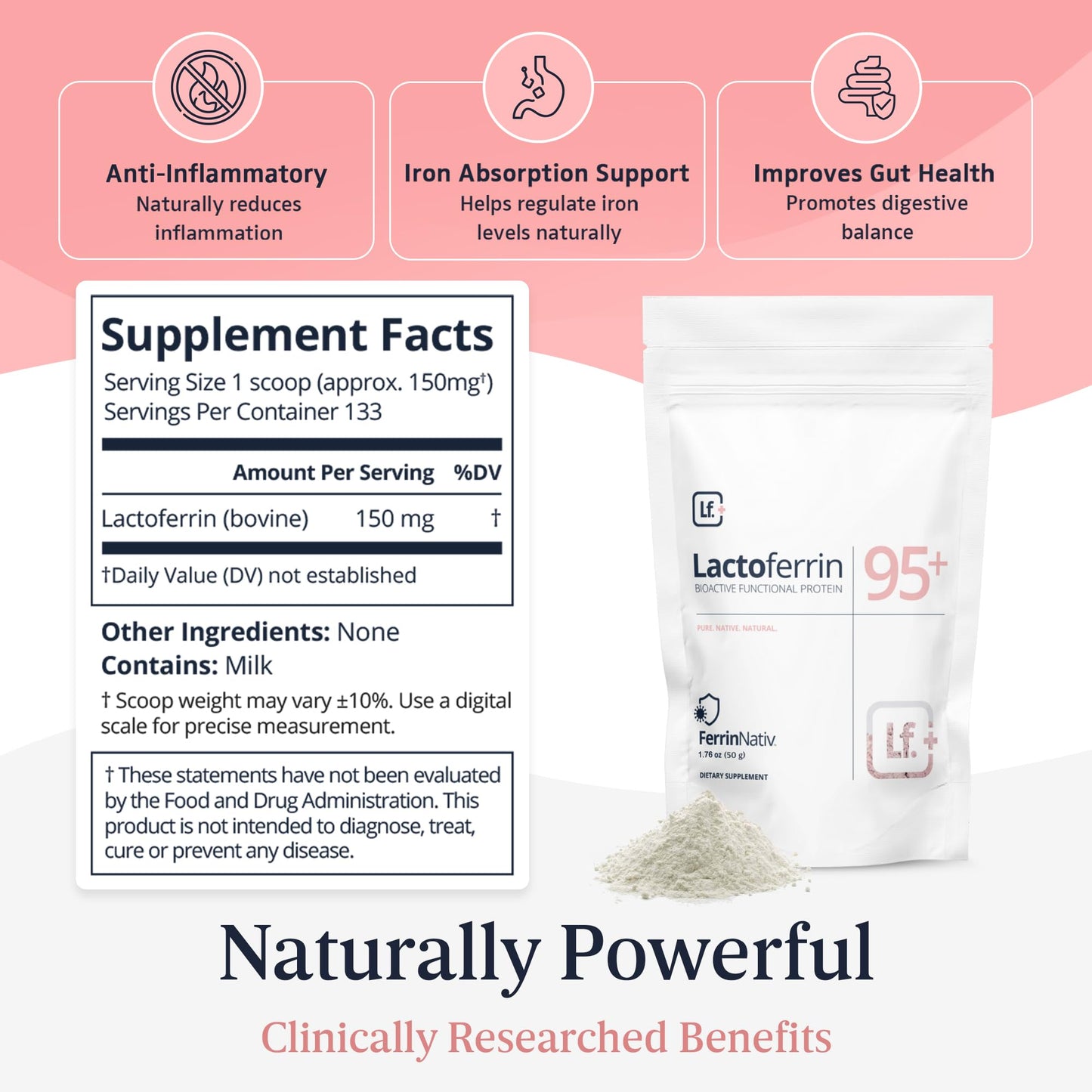 Lactoferrin Powder 3.52 oz