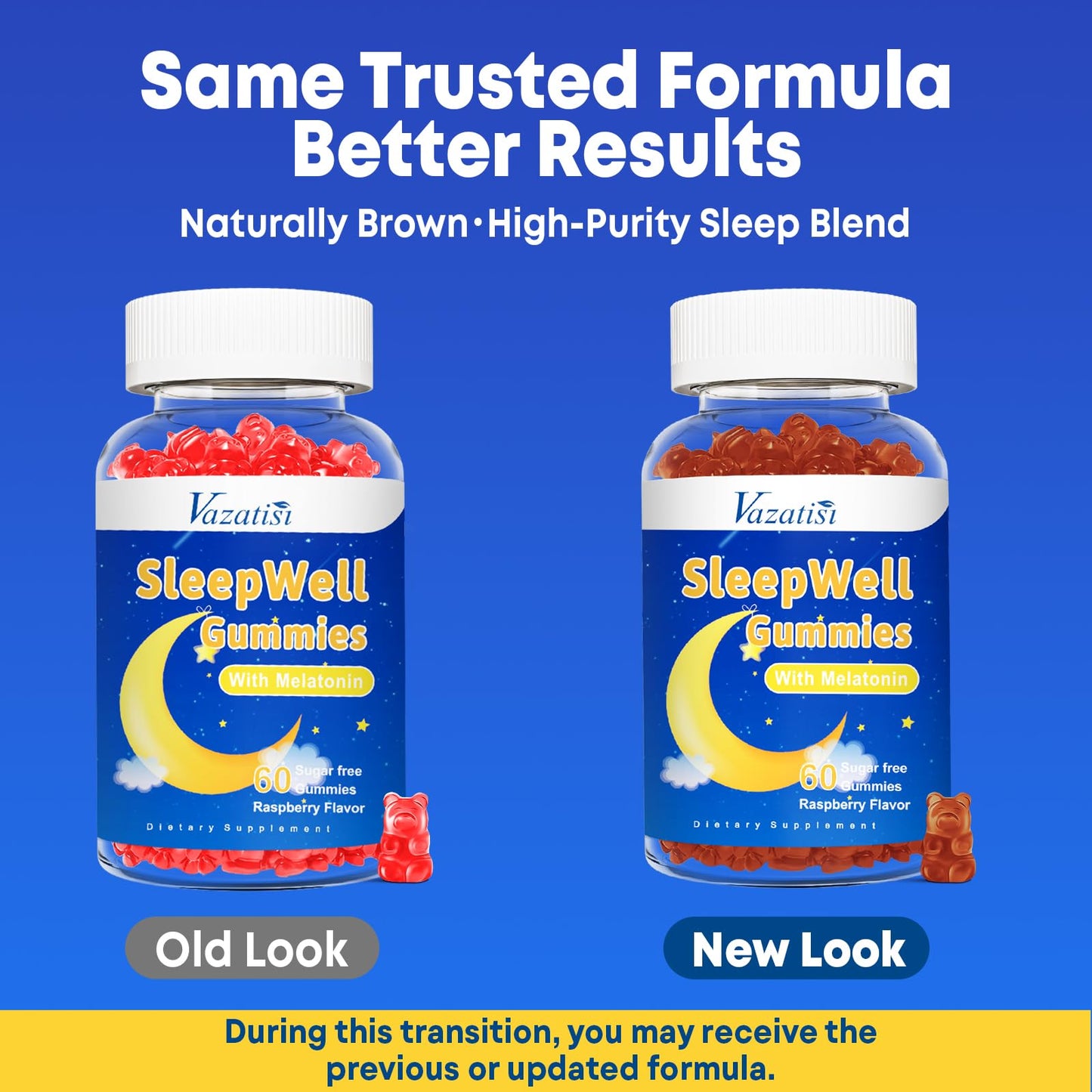 Vazatisi Sleep Gummies for Adults and Kids, 120 Gummies