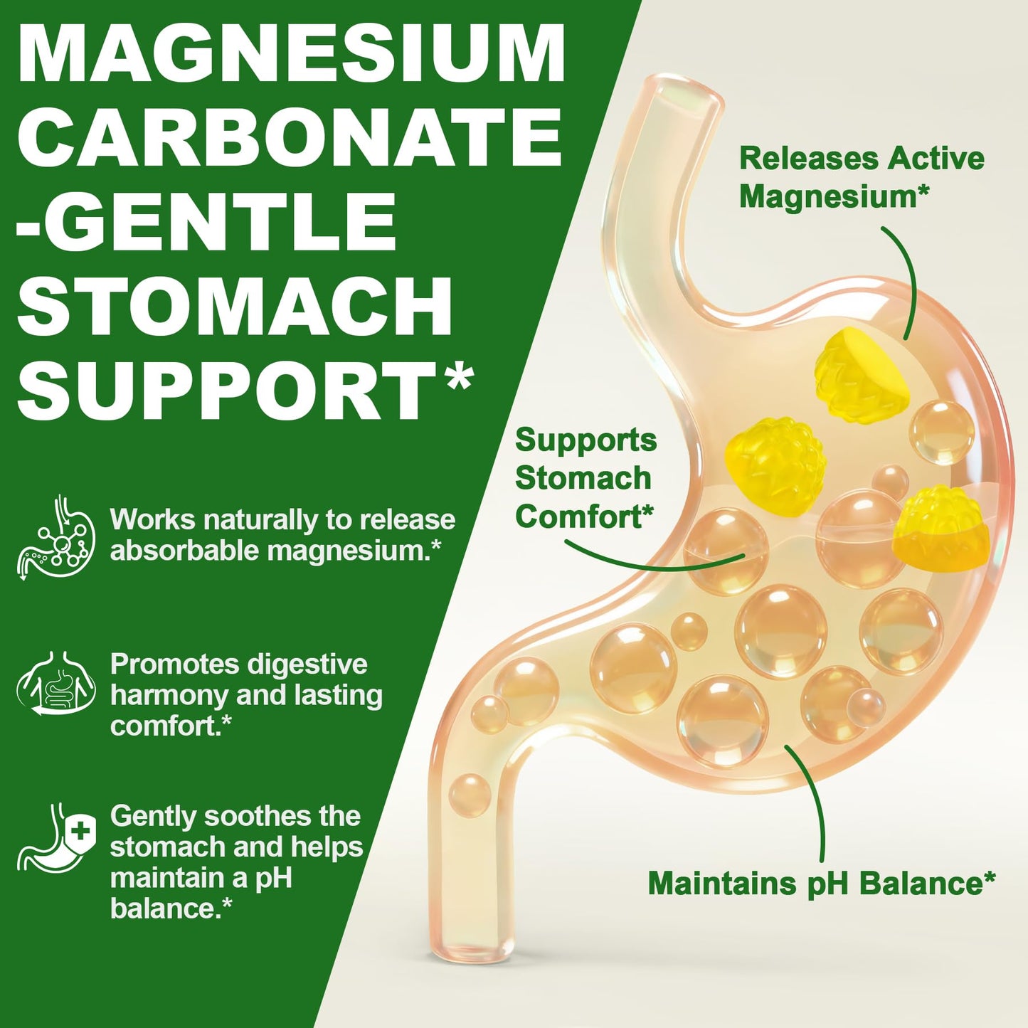 SKLIA Liposomal Magnesium Carbonate Gummies 500 mg, 60 Count