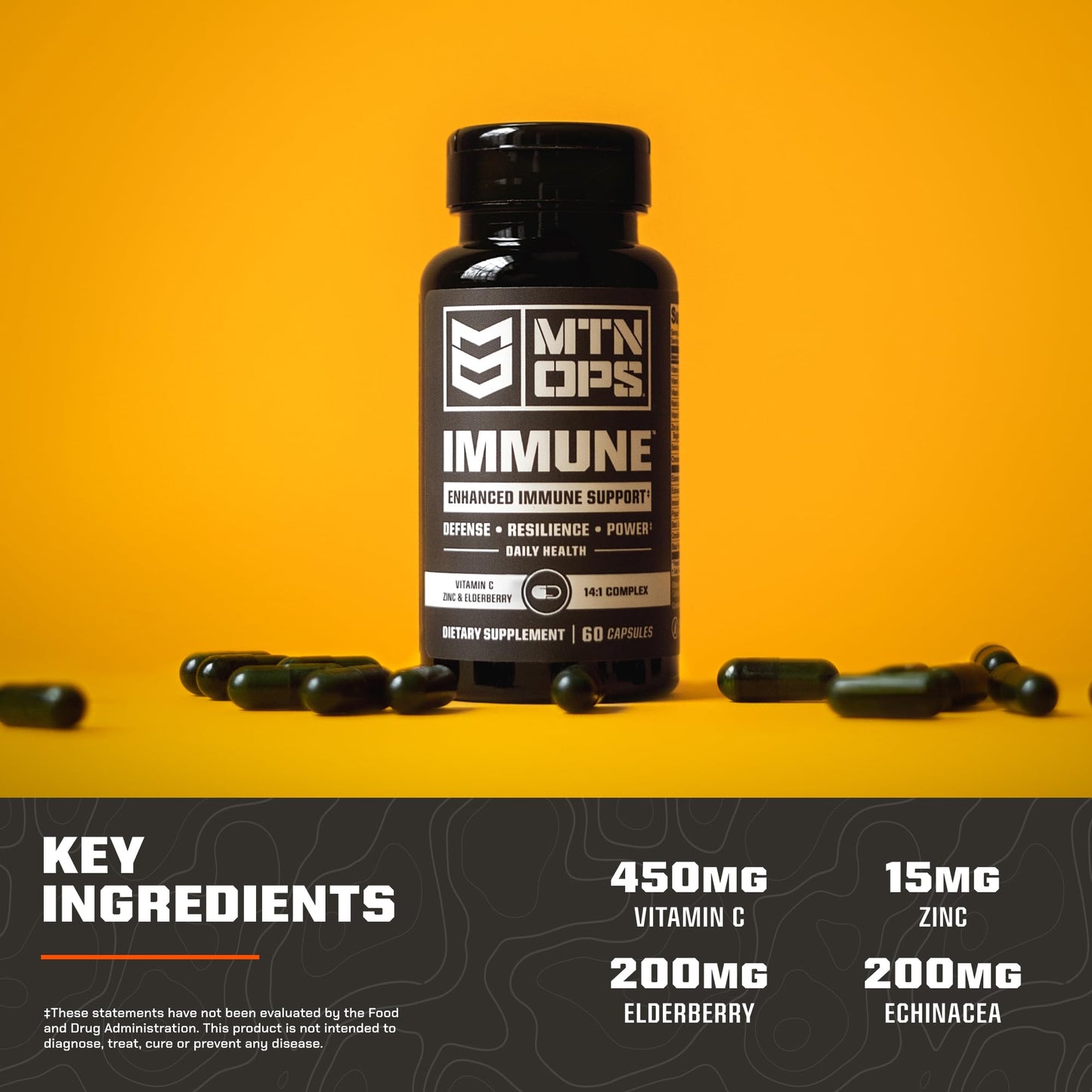 MTN OPS Immune Capsules, 60 Count