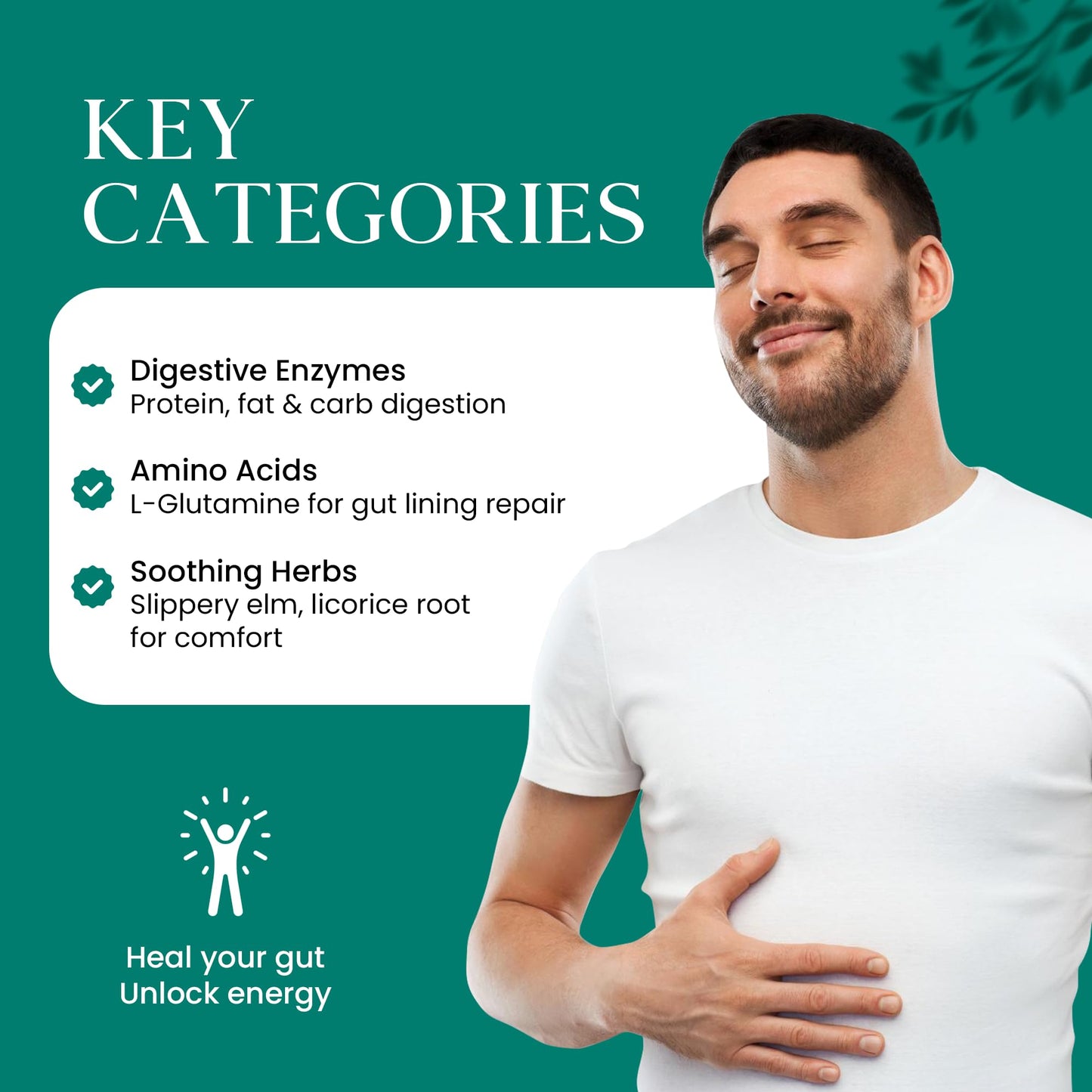 ANGELIC LIFT AL ProGut – Gut Health Supplement with Enzymes, Herbs & Amino Acids – Daily Digestive Support Powder, 10.2 oz