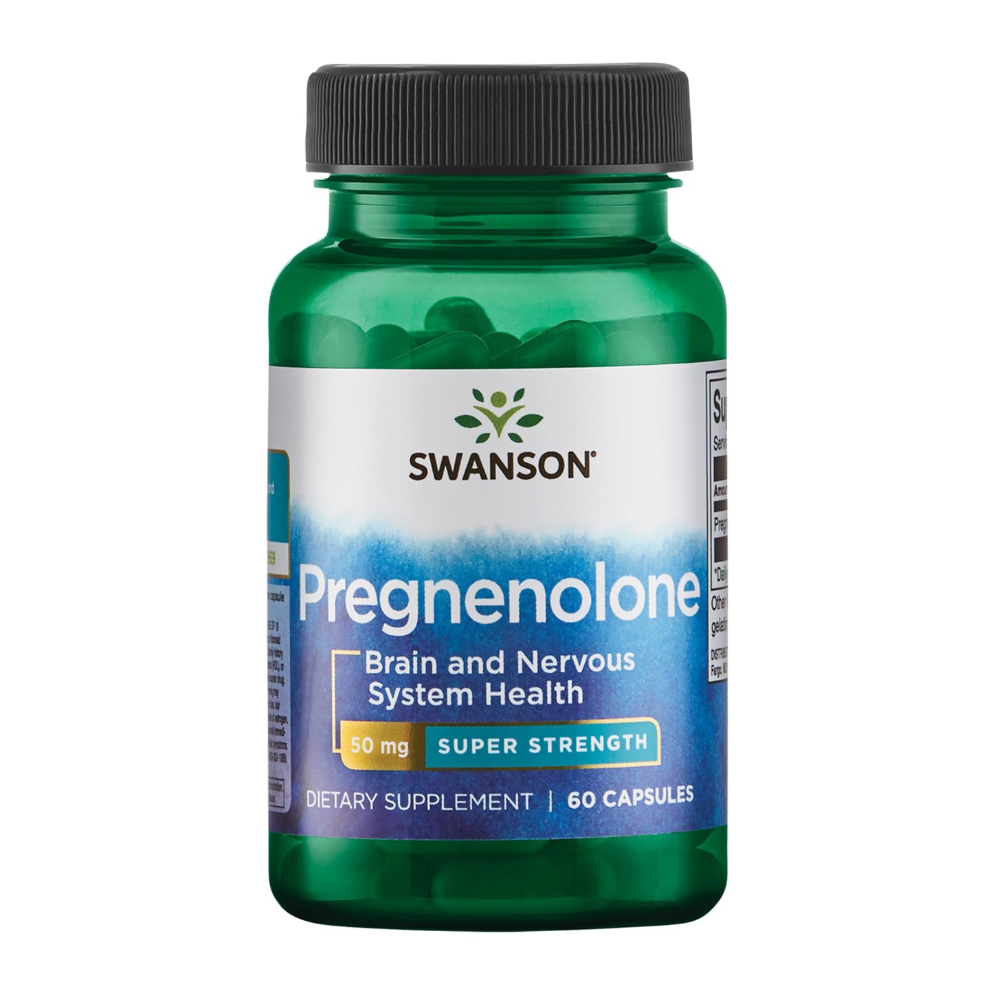 Swanson Super-Strength Pregnenolone 50 mg Capsules, 60 Count