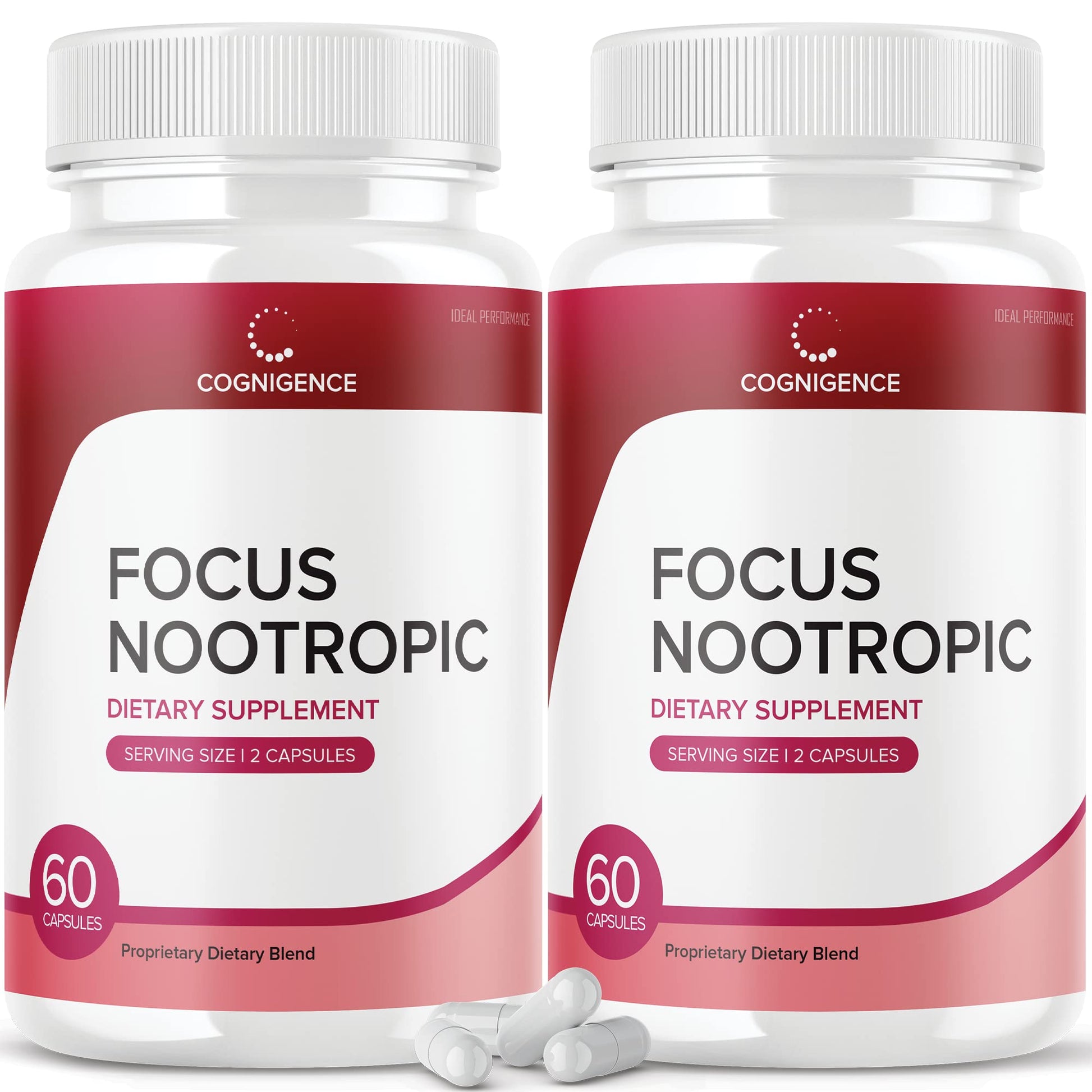IDEAL PERFORMANCE Cognigence Focus Nootropic Memory Booster Supplement 120 Capsules