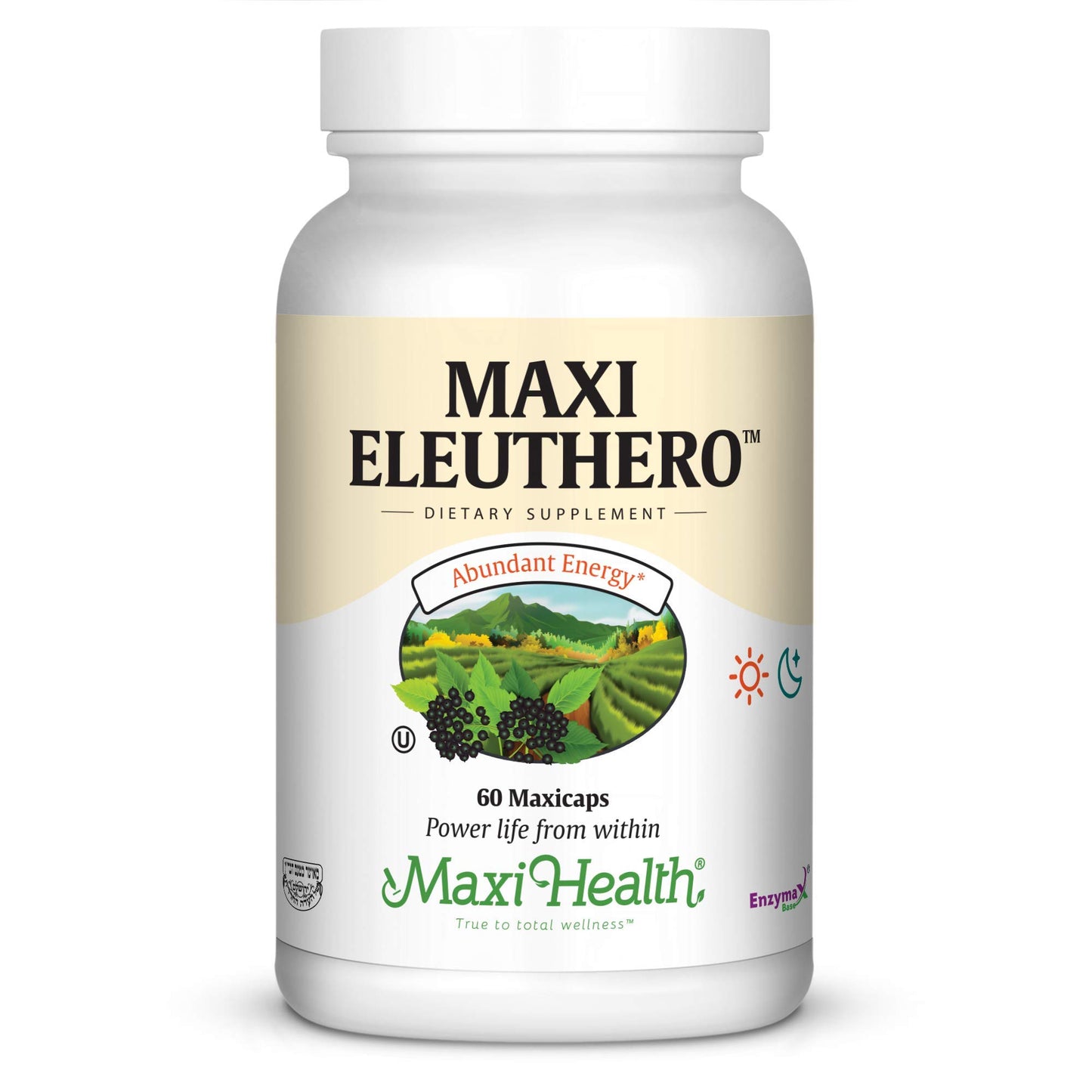 Maxi Health Eleuthero 0.8% Eleutherosides Stress and Energy Formula Capsules 60