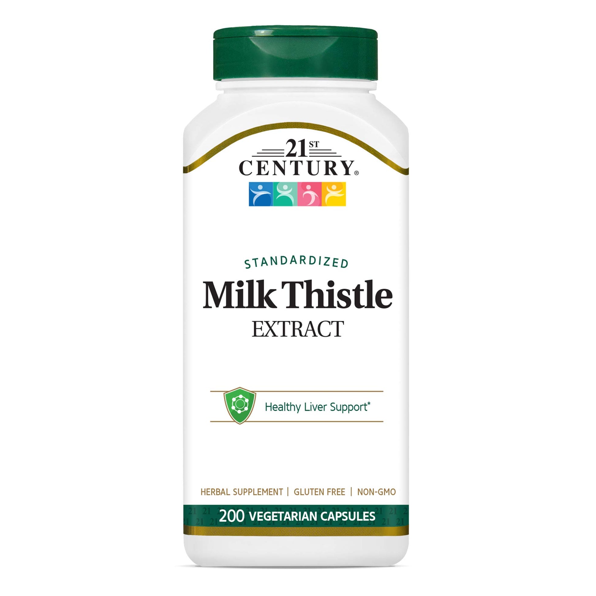 21st Century Milk Thistle Extract Capsules, 200 Count