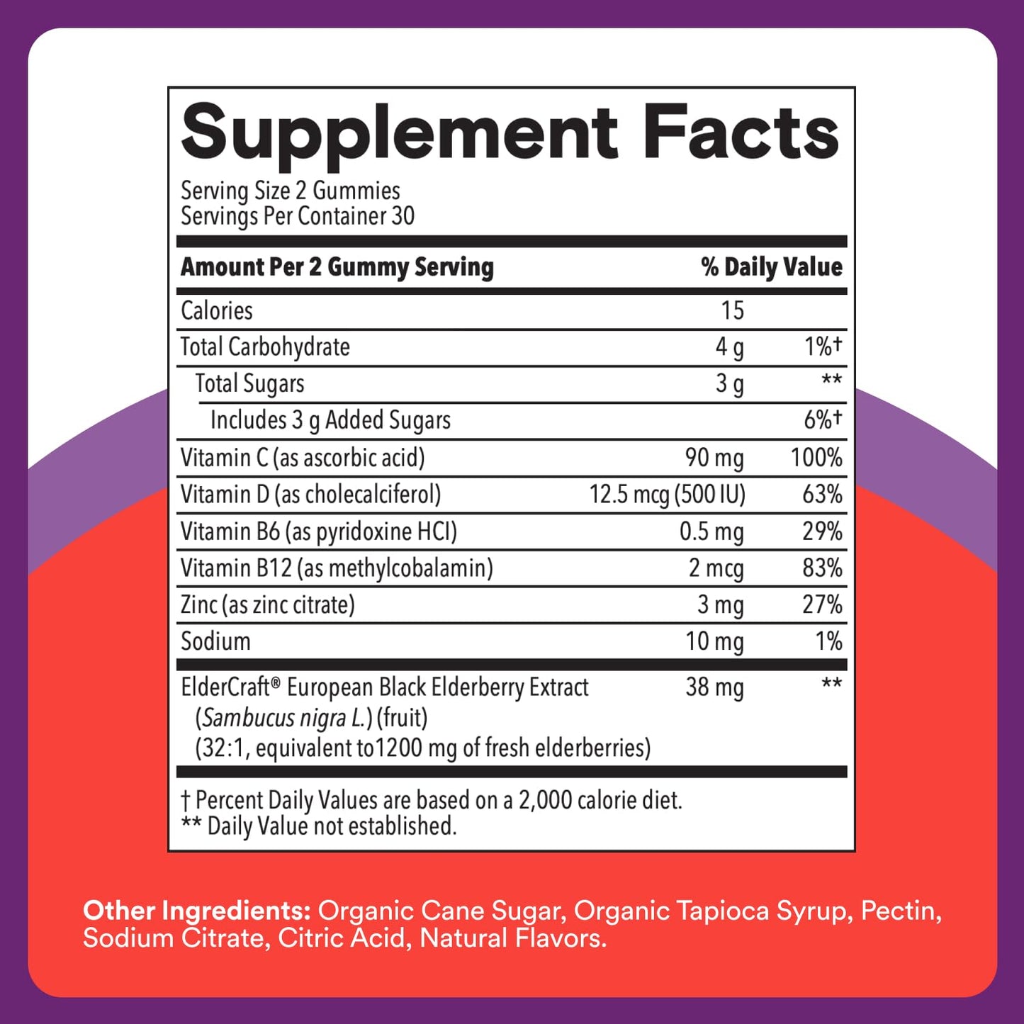 SmartyPants Kids Immunity Elderberry Gummies 1 Count