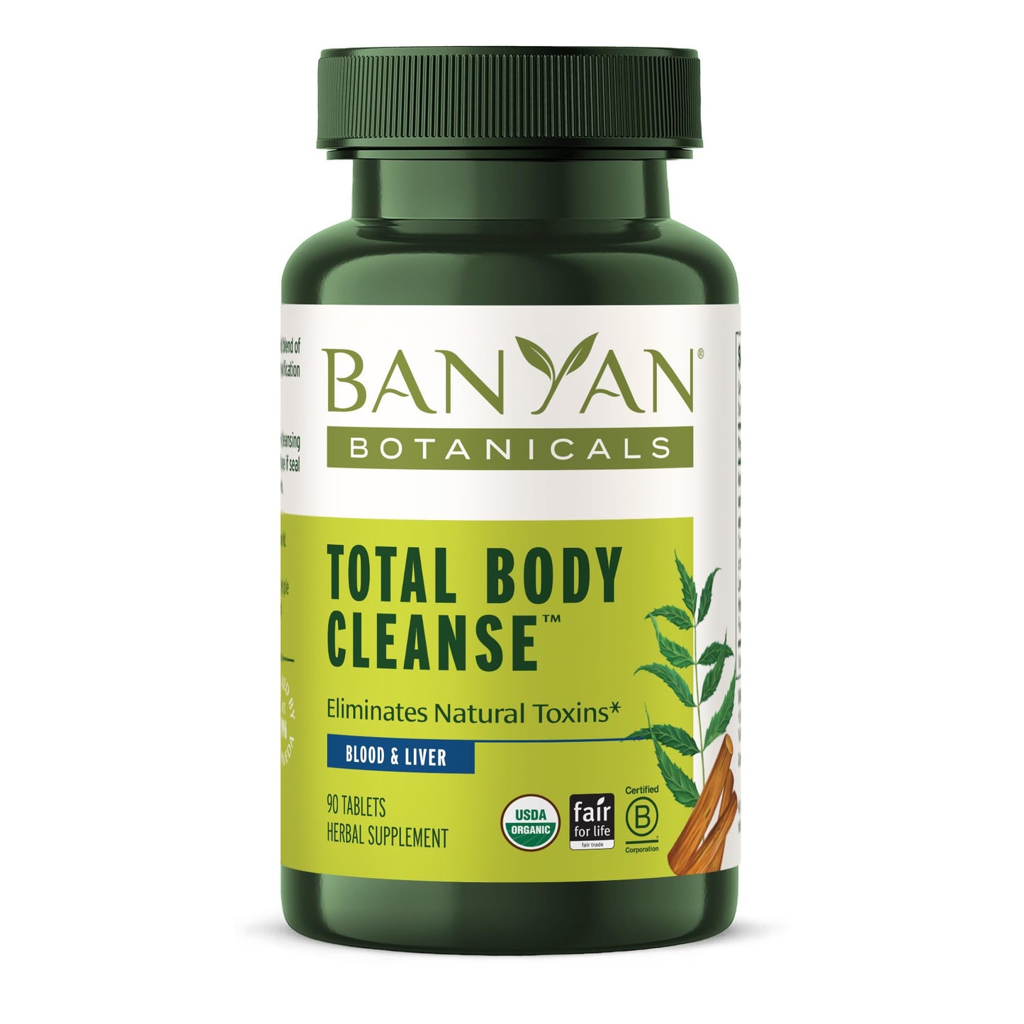 Banyan Botanicals Organic Total Body Cleanse Tablets 90 Count