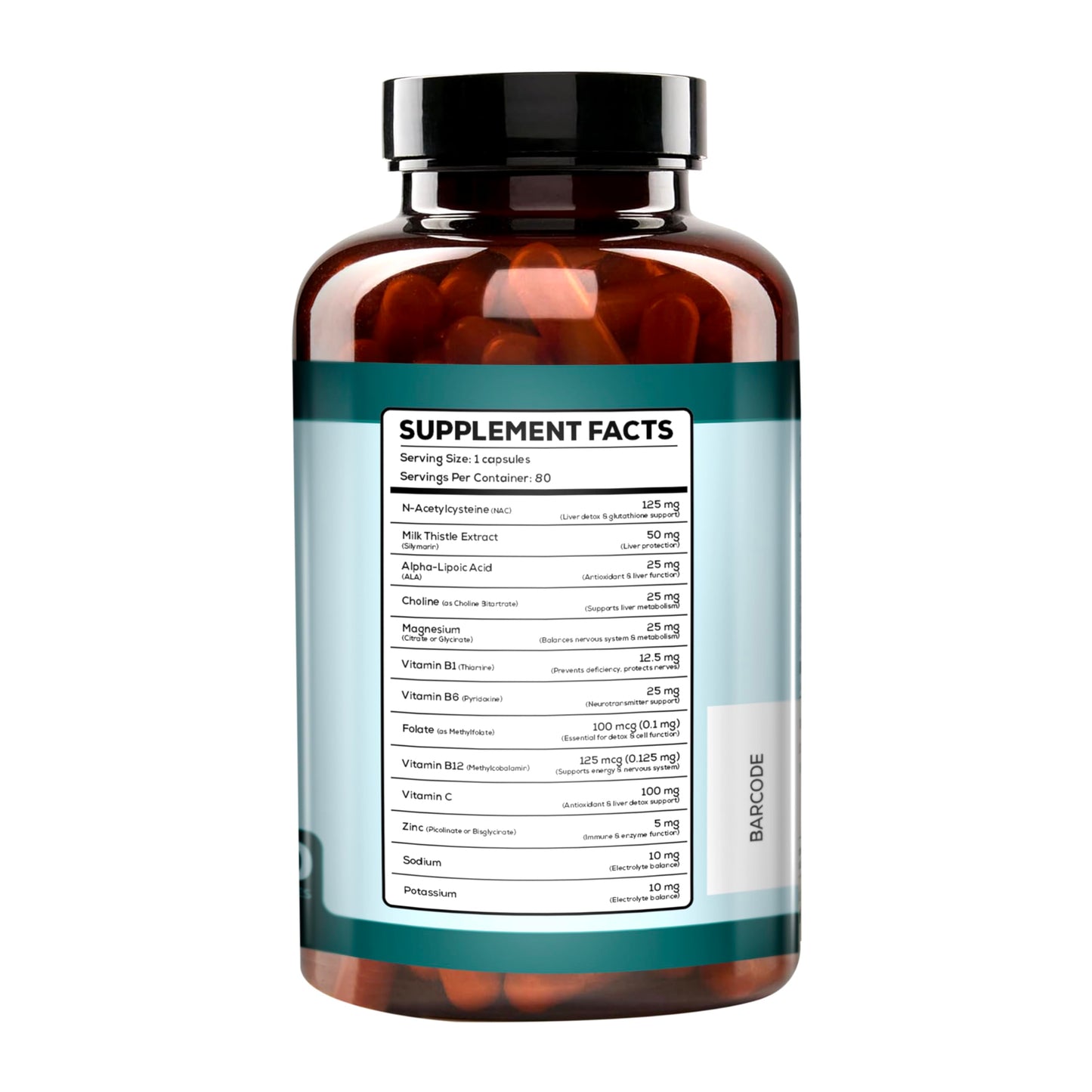 ZETHYR STREET Zethyr St. Liver Detox+ with Milk Thistle 80 Capsules