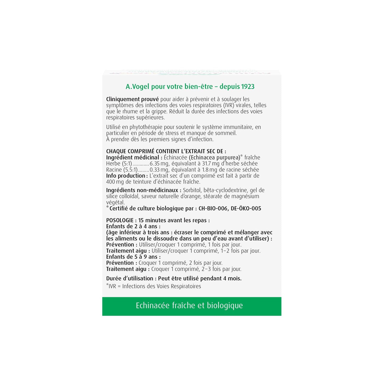 A.Vogel Echinaforce Junior Chewable 90 Count