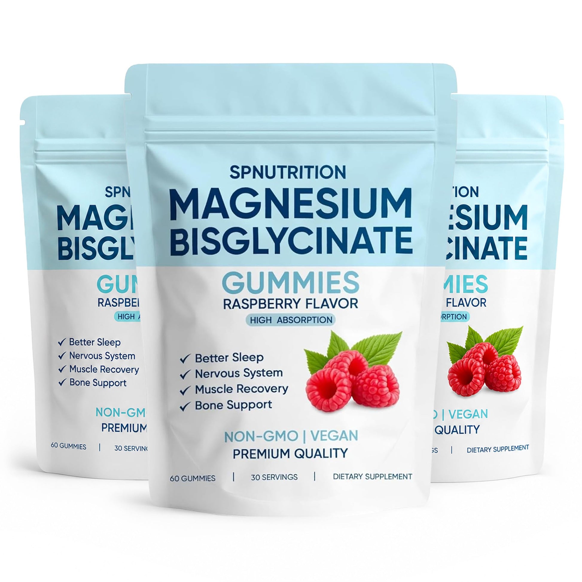 KOVGOCY Spnutrition Magnesium Bisglycinate Gummies, 60 Gummies