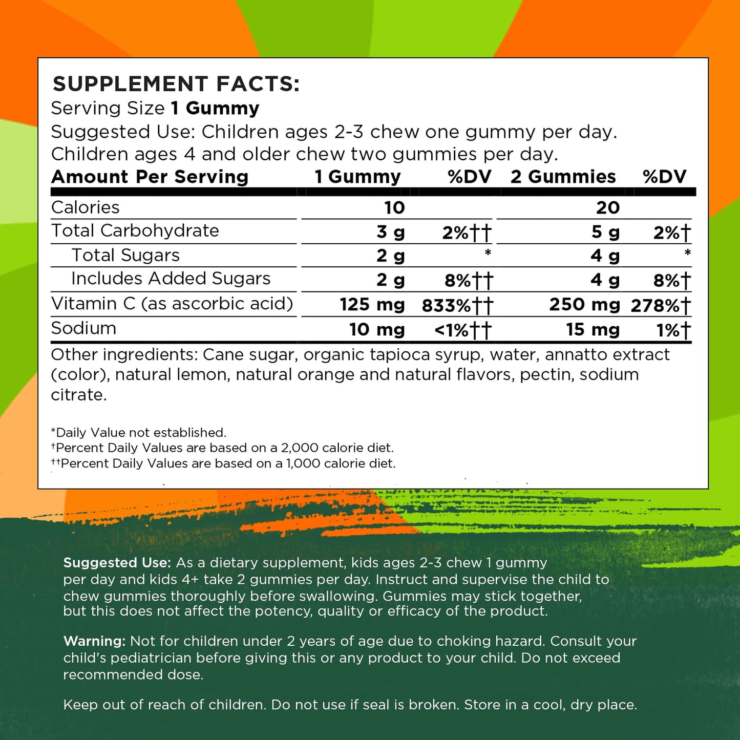 Swanson Kids Vitamin C Gummies Capsule 60 Count
