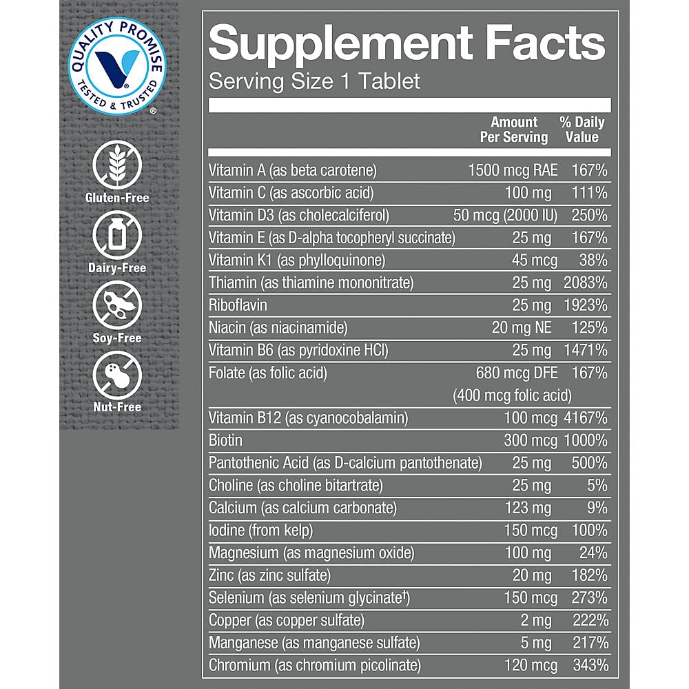 The Vitamin Shoppe One Daily Mens Multivitamin 180 Tablets