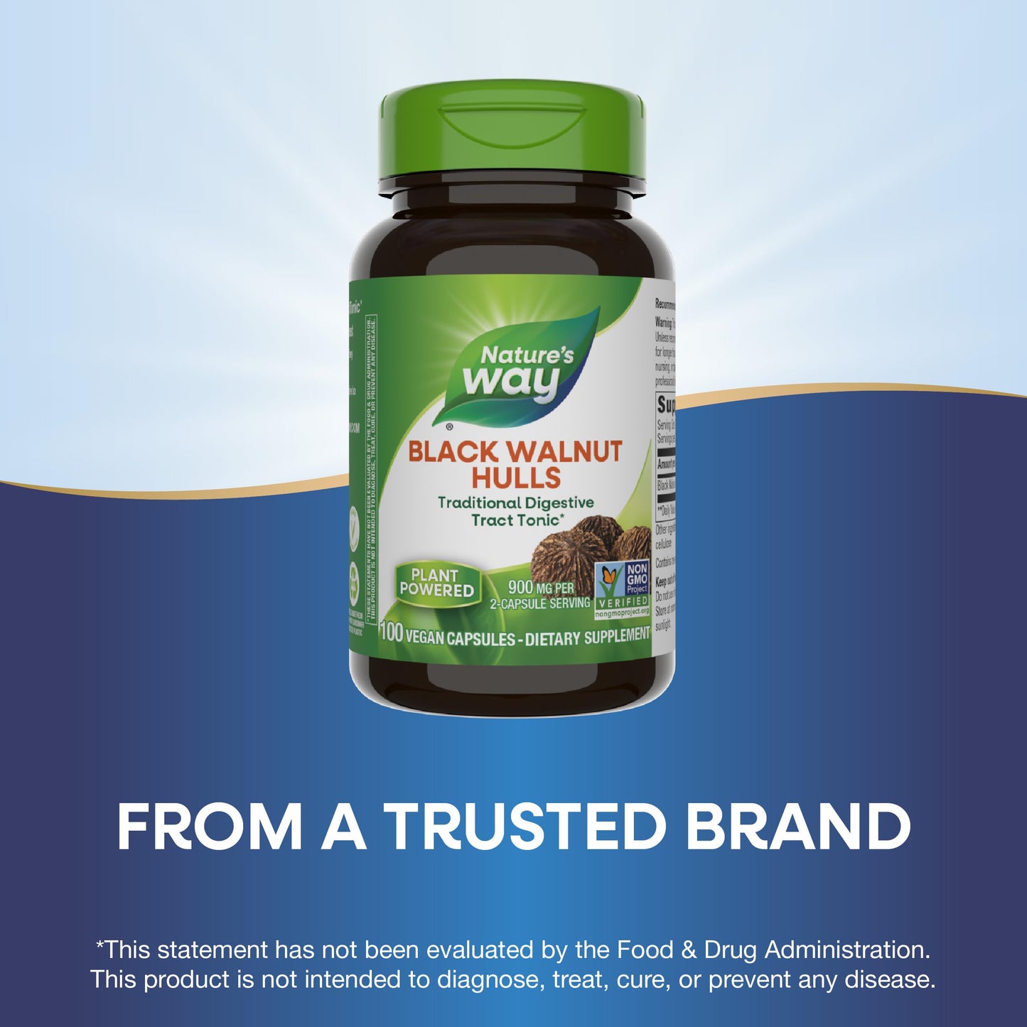 Nature's Way Black Walnut Hulls Capsules 200 Capsules