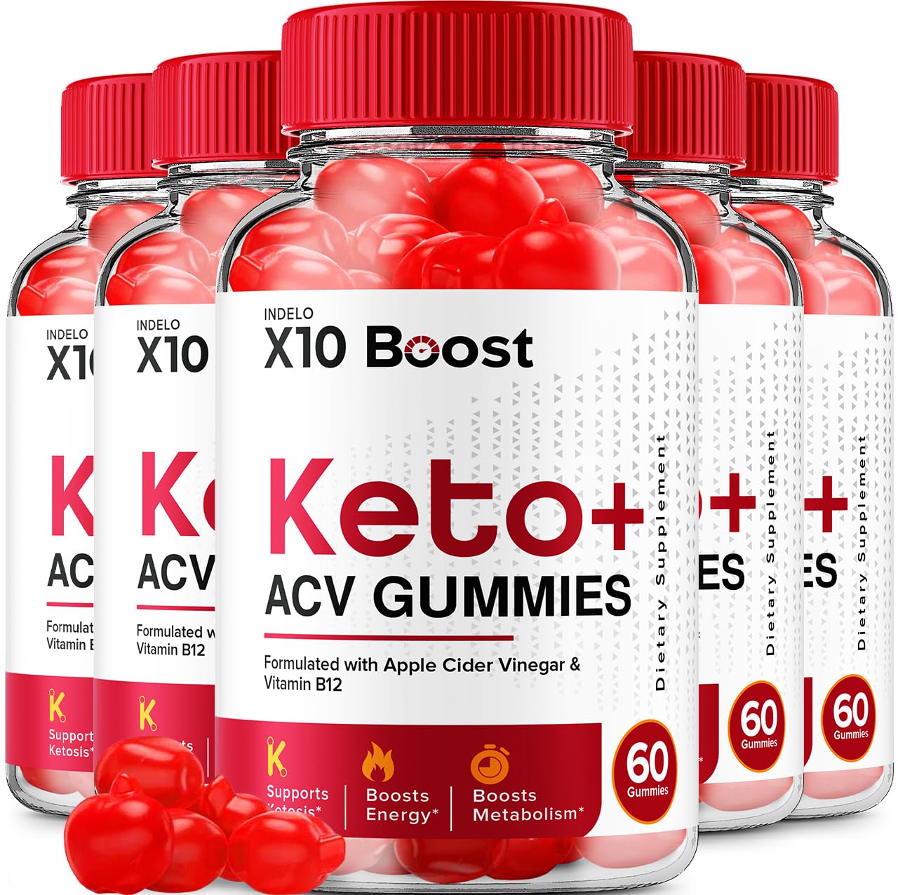 Indelo X10 Boost Keto ACV Gummies 300 Gummies