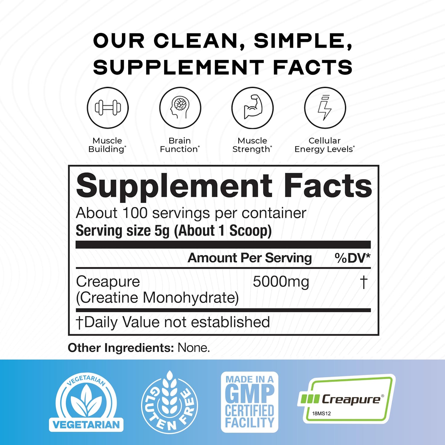 Muscle Feast Creapure Creatine Monohydrate Powder 17.64
