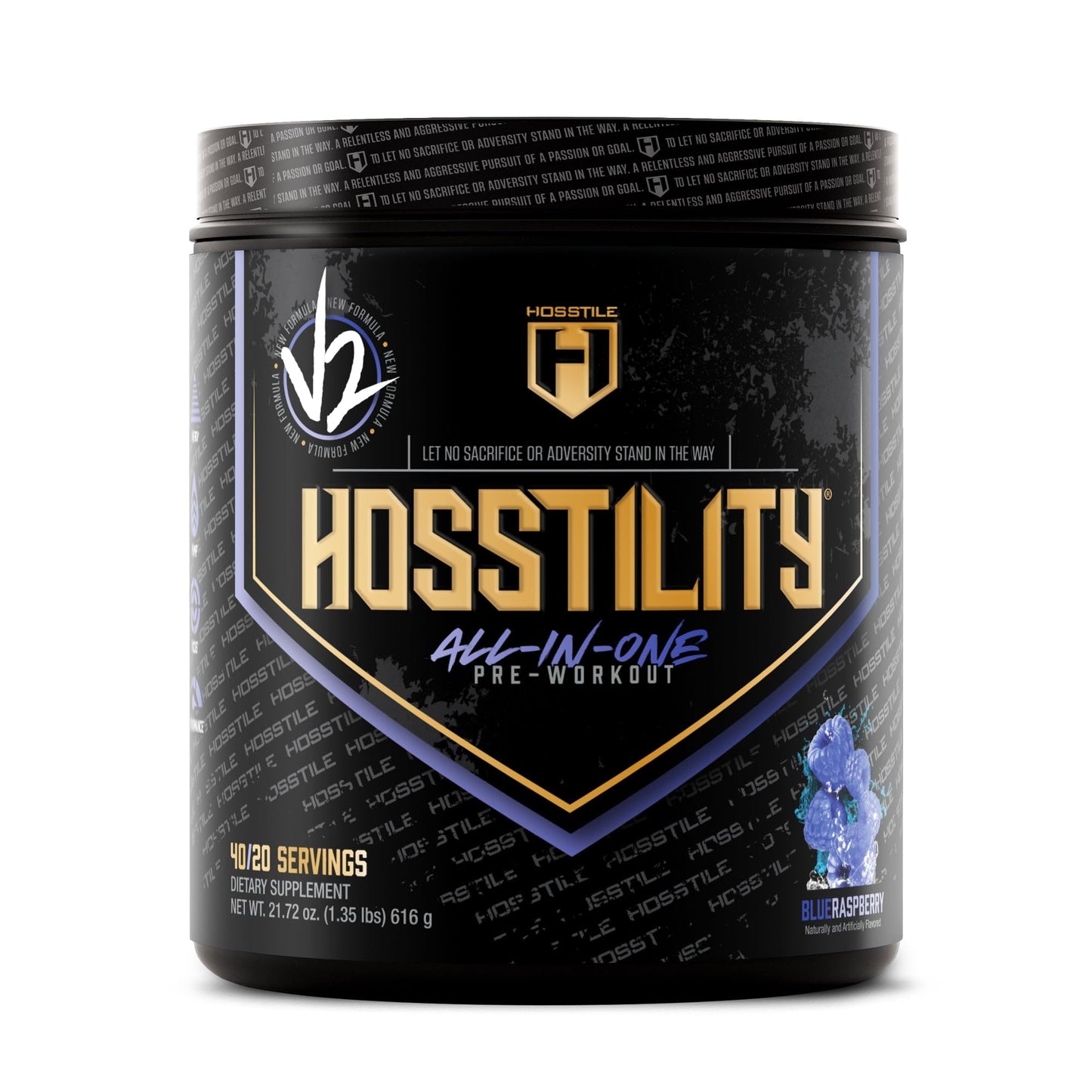 HOSSTILE Hosstility V2 Pre-Workout Powder, 1.35 Pound