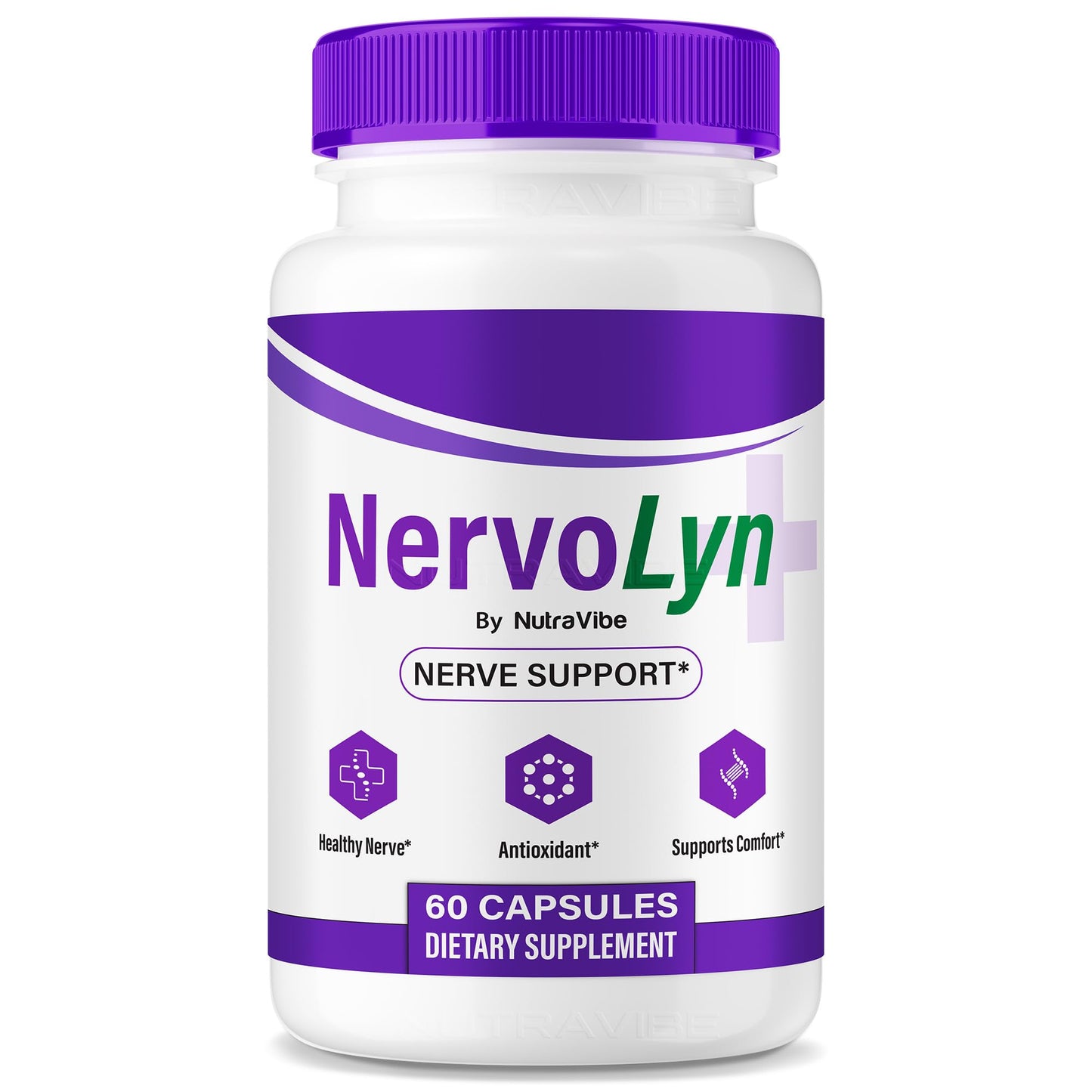 NutraVibe NervoLyn Advanced Nerve Support Supplement 60 Capsules