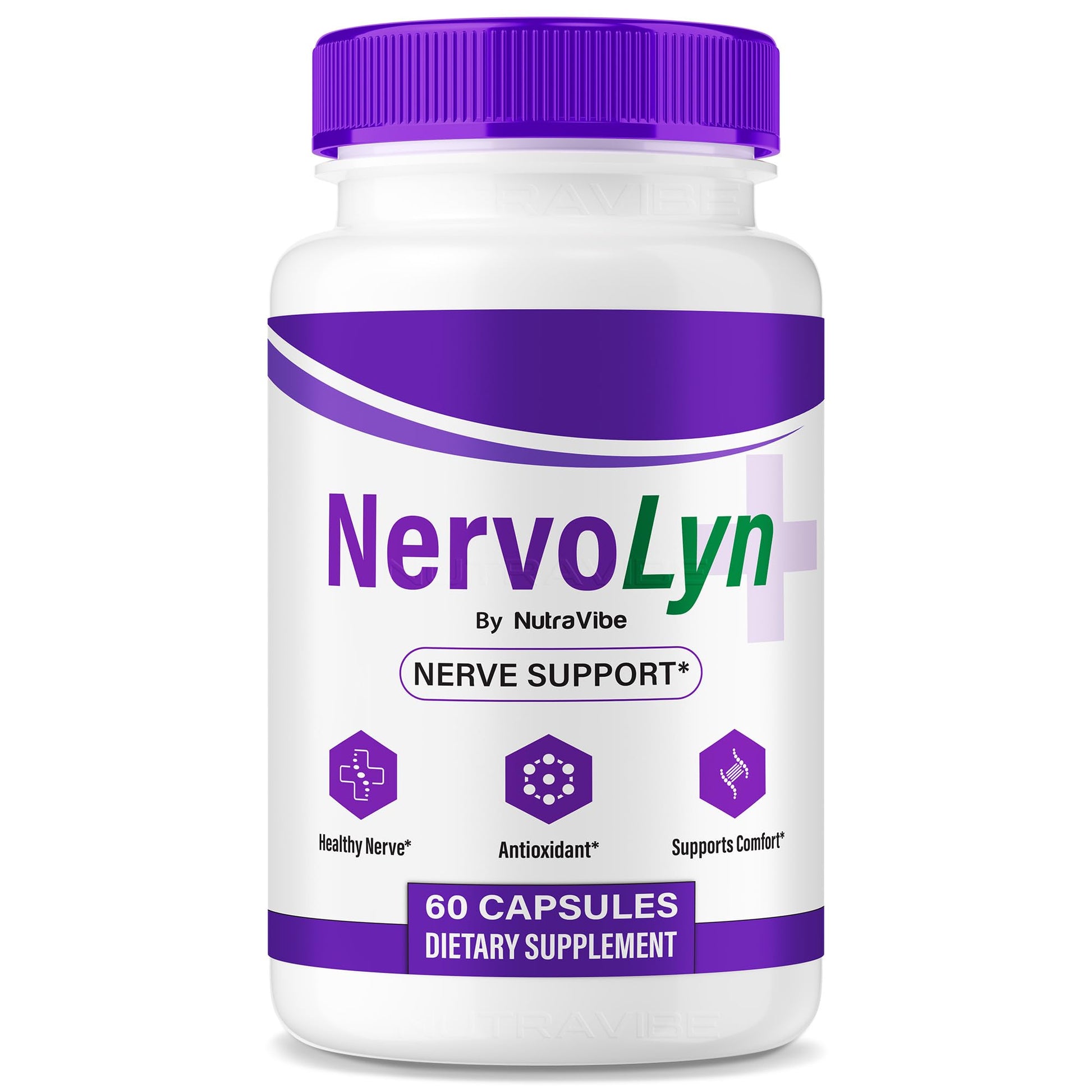 NutraVibe NervoLyn Advanced Nerve Support Supplement 60 Capsules