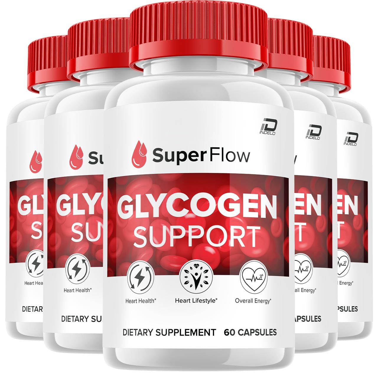 Indelo Super Flow Capsules, 300 Capsules
