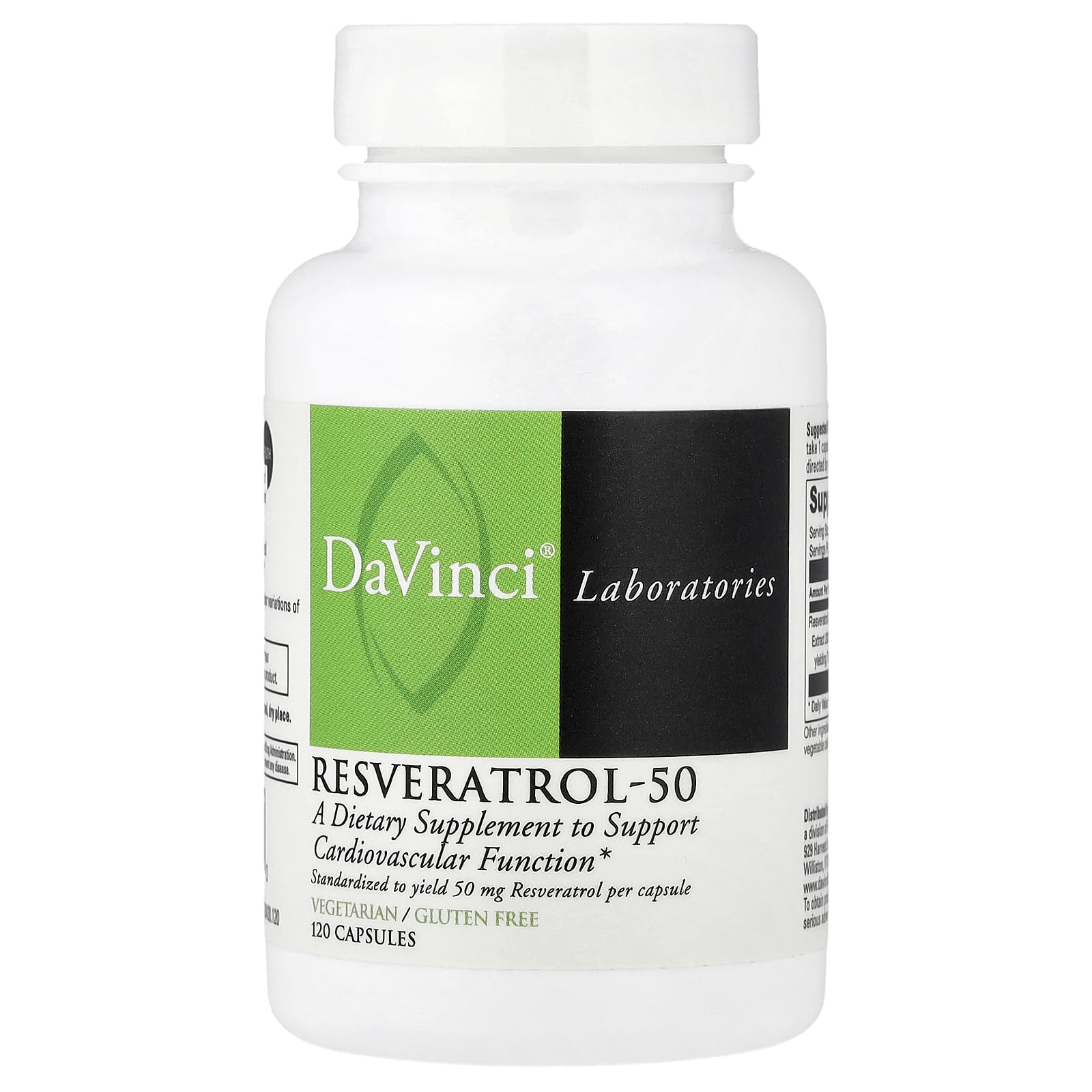 DAVINCI Resveratrol-50 Capsule, 1 Count
