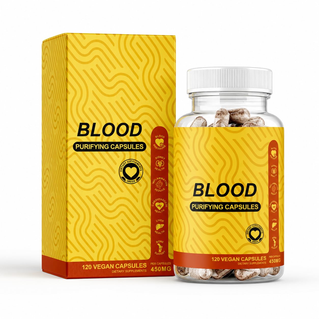 TAFUTY Blood Purifying Capsules, 120 Count