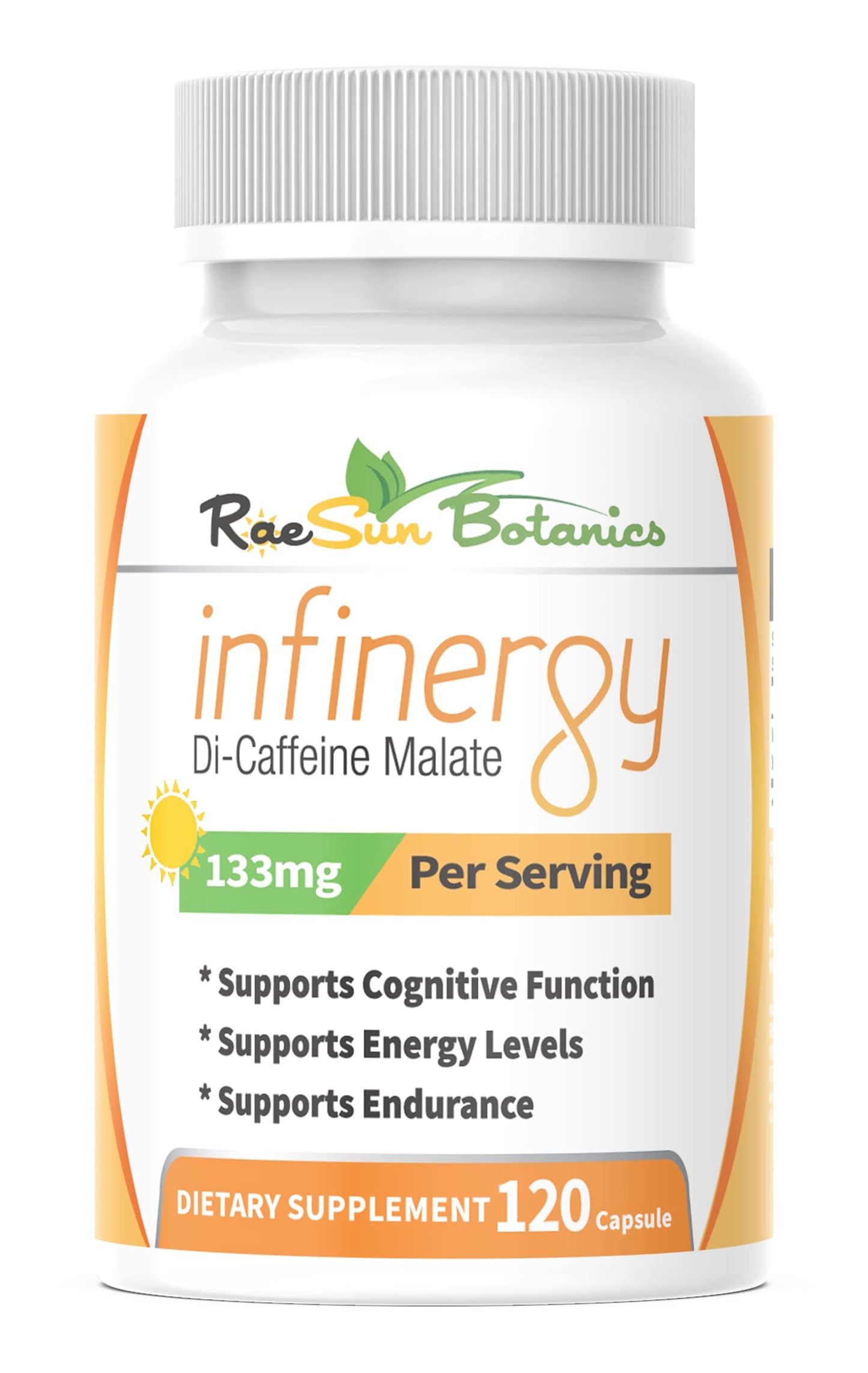 RaeSun Botanics Infinergy Di-Caffeine Malate 133mg Capsules 120 Count