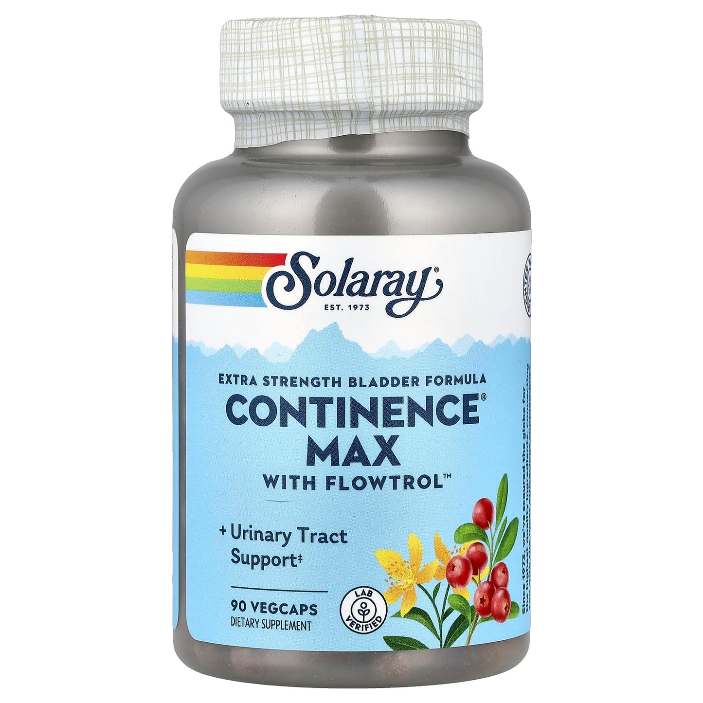 SOLARAY Continence Max w/Flowtrol Capsule 90 Count