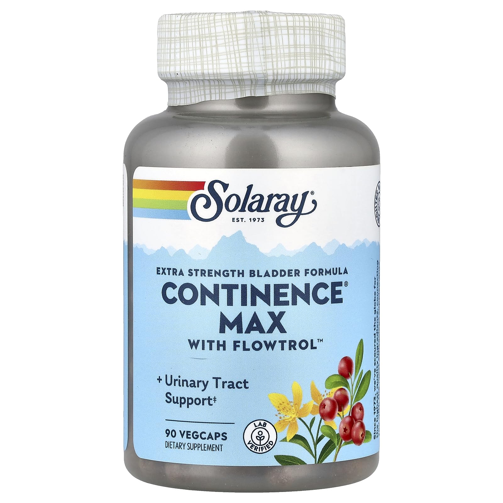 SOLARAY Continence Max w/Flowtrol Capsule 90 Count