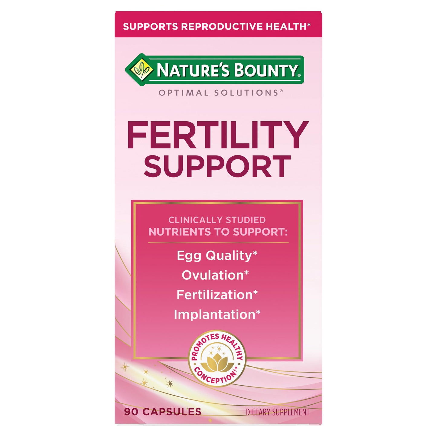 Nature's Bounty Optimal Solutions Fertility Support 90 Capsules