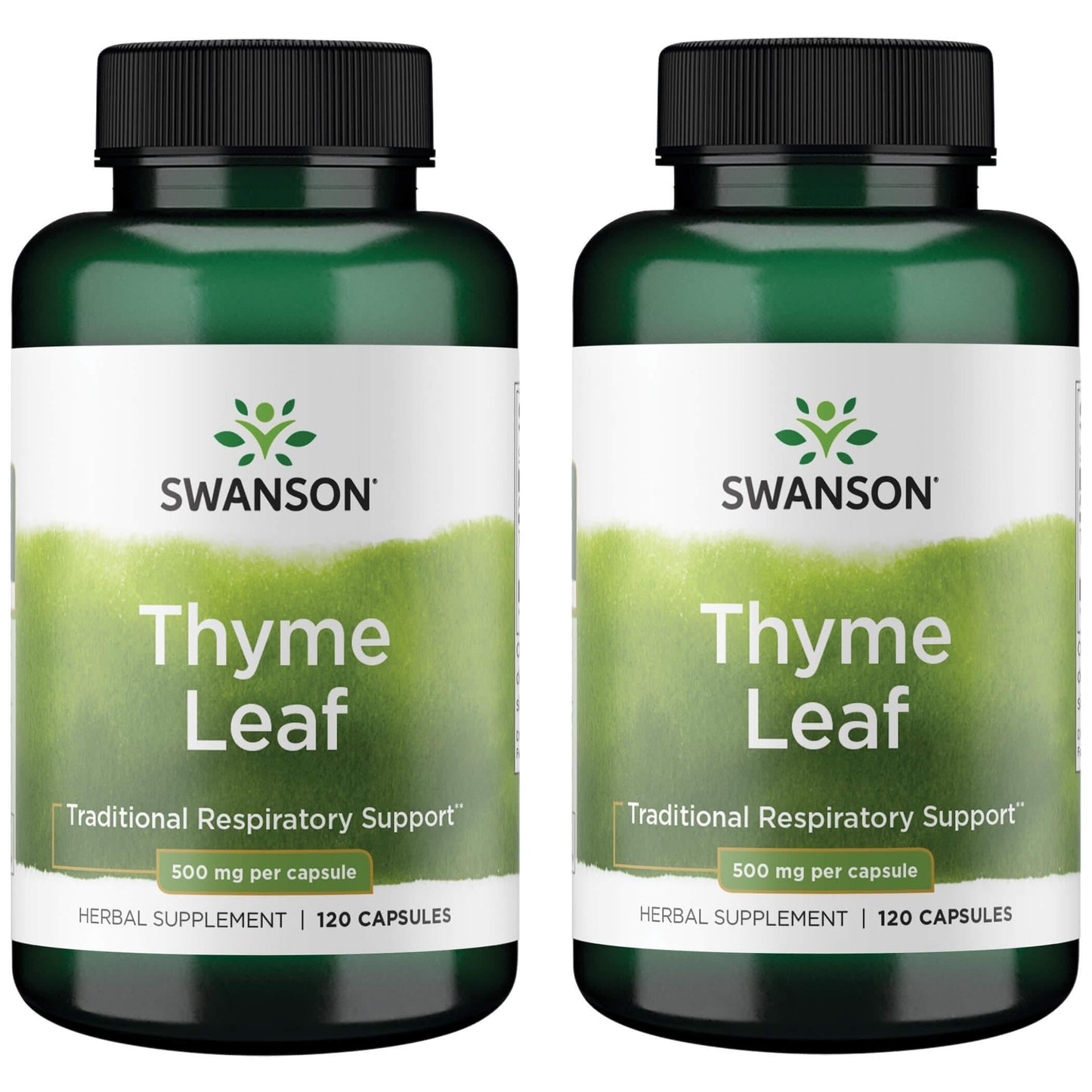 Swanson Thyme Leaf - Herbal Supplement Supporting Respiratory System Health - Natural Formula Aiding Digestive System Health Capsules 240