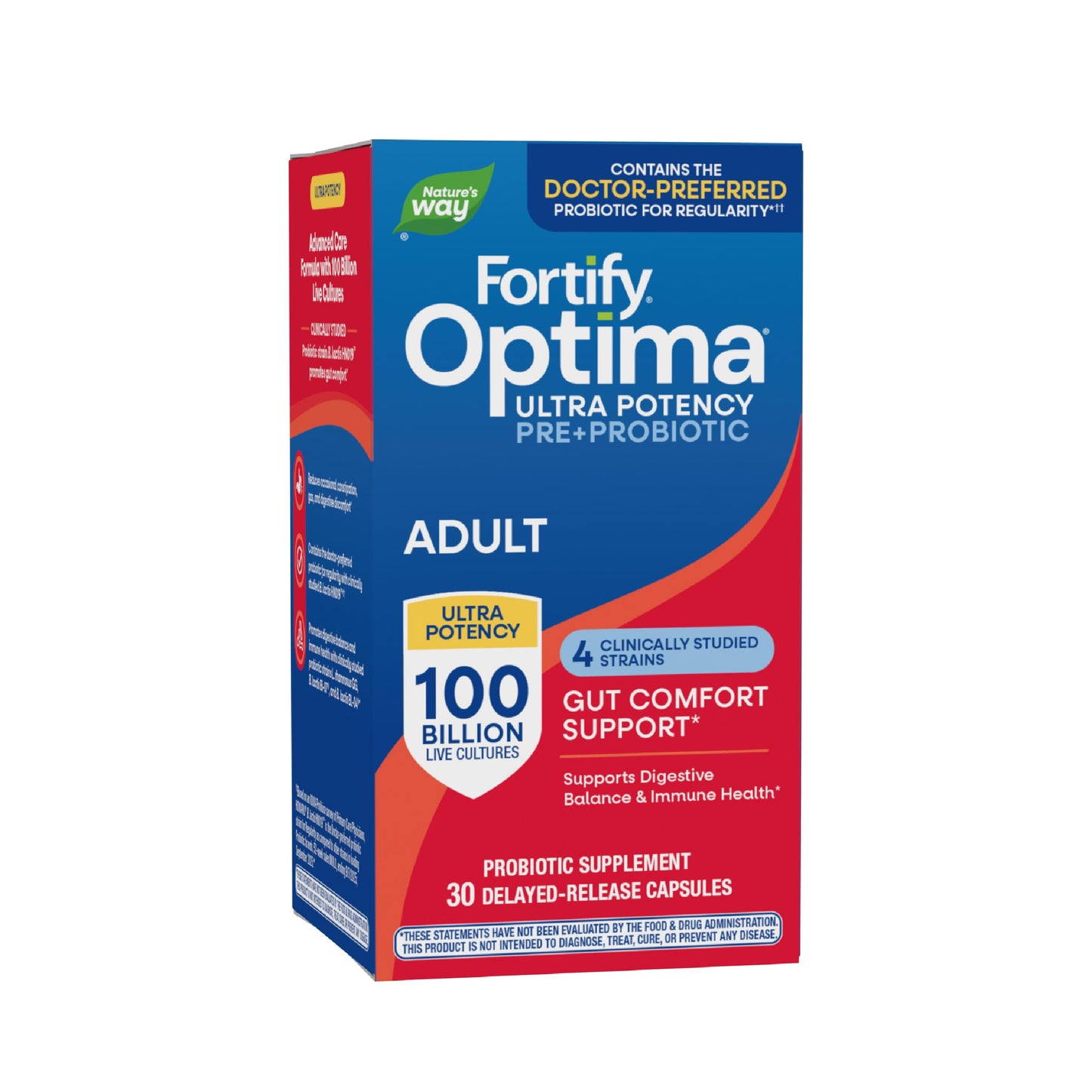 Nature's Way Fortify Optima Probiotic for Adults, 30 Capsules