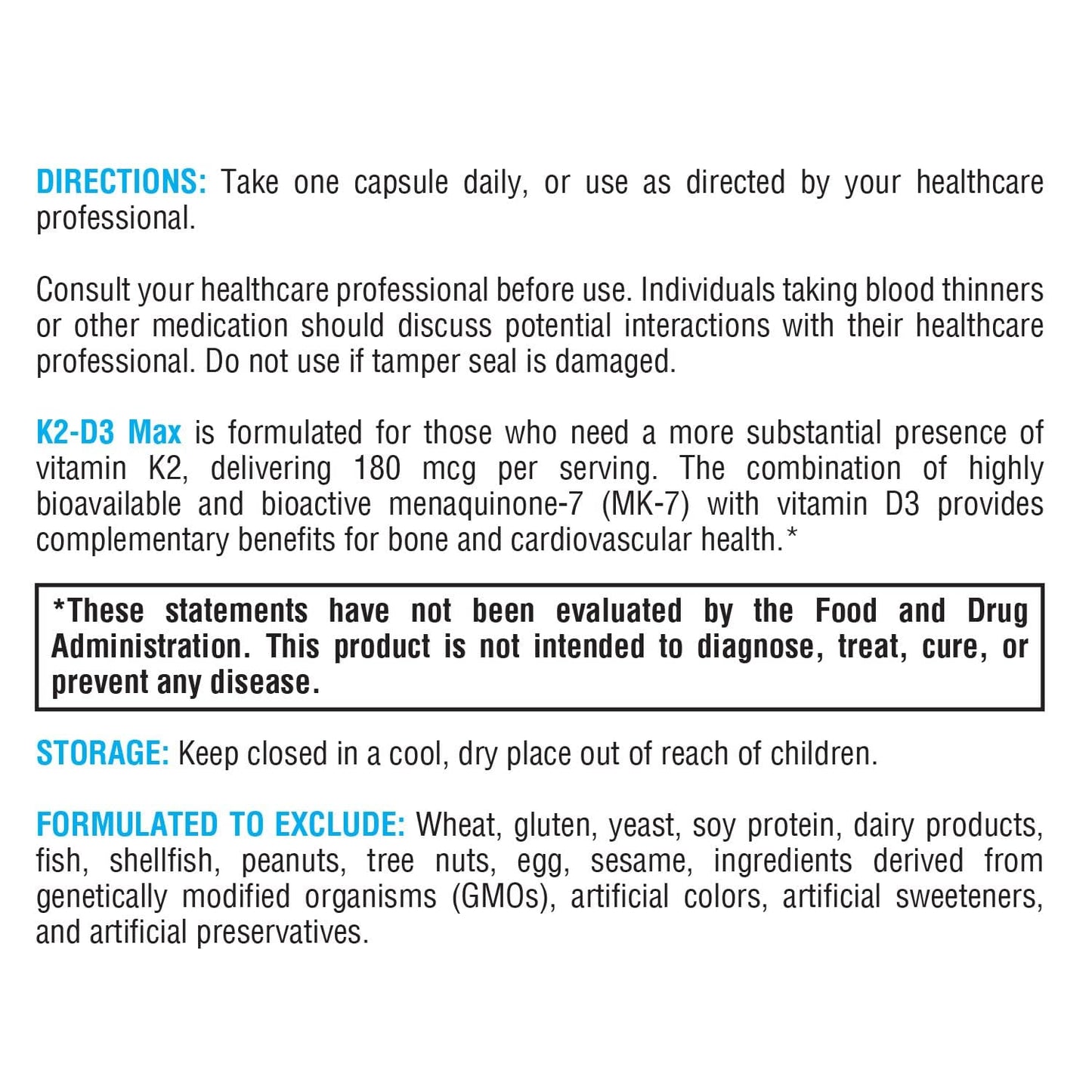 XYMOGEN K2-D3 Max Vitamin D3 K2 Supplement Capsules, 60 Count