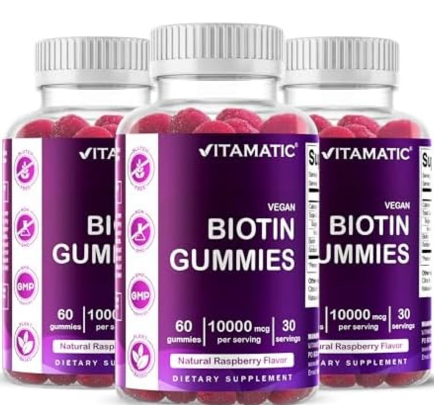 Vitamatic Biotin Gummies 60 Count