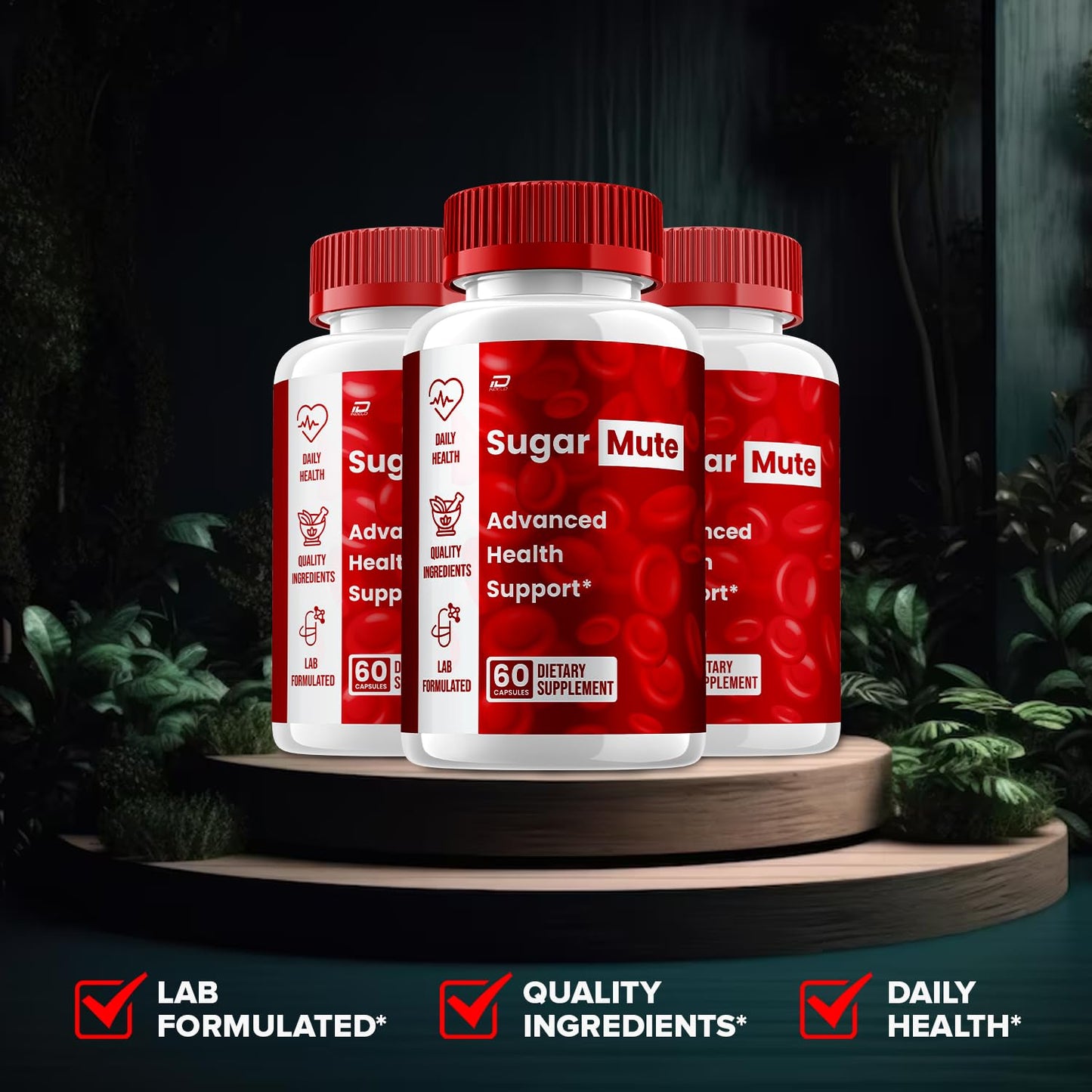 Indelo SugarMute Natural Blend Daily Health Supplement 60 Capsules