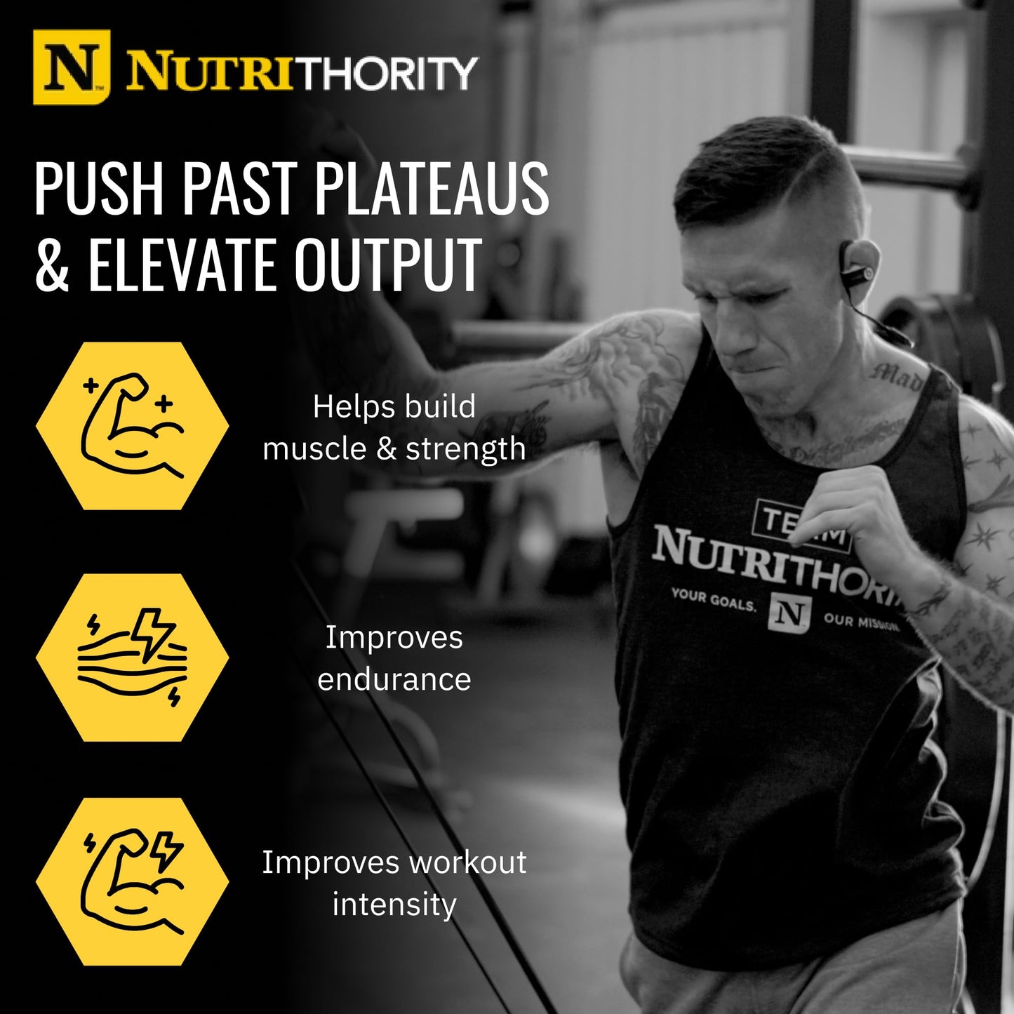 Nutrithority Mr. Fusion Pump Pre Workout Powder Raspberry Rage 32 Servings