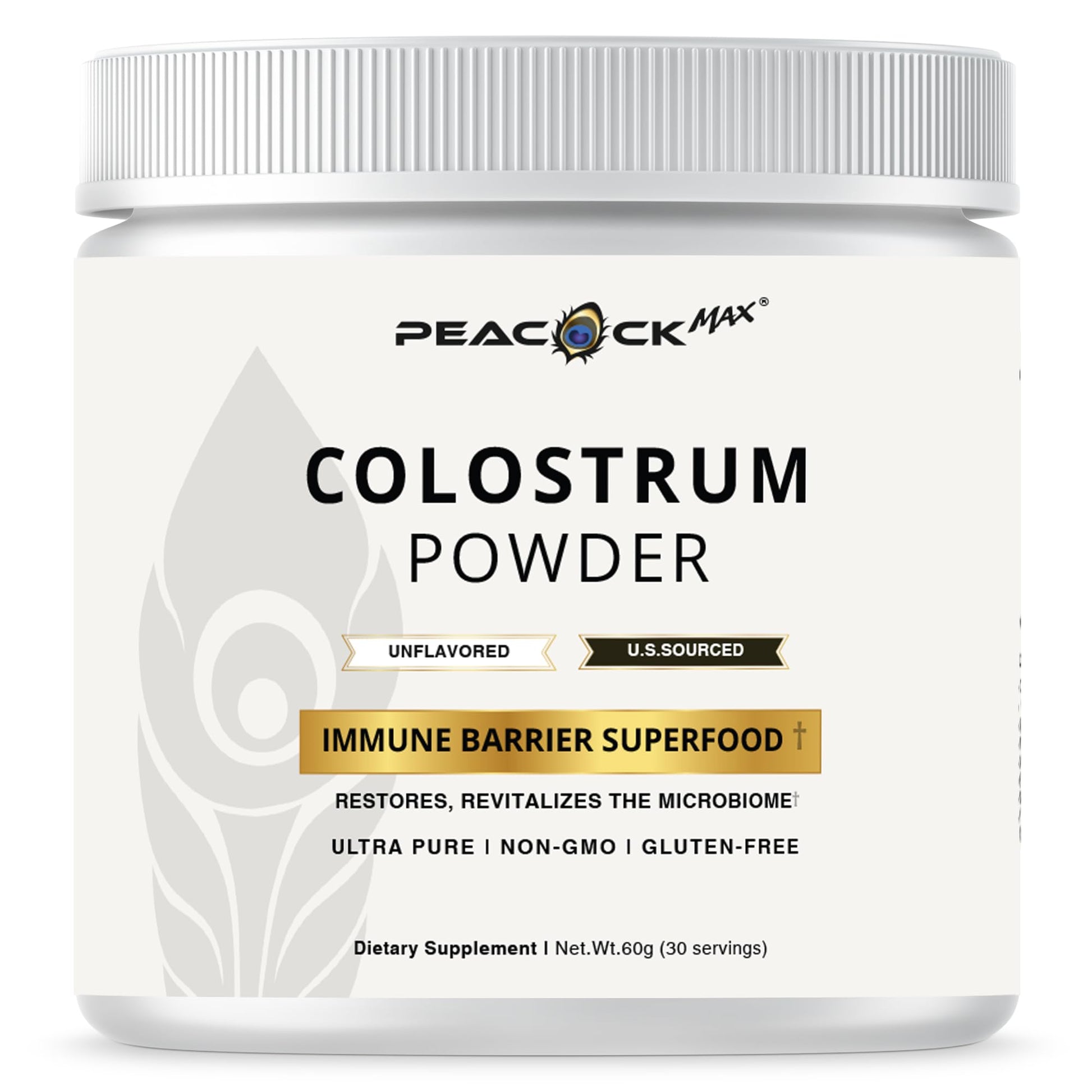 Peacock Max Colostrum Powder 2.11 oz